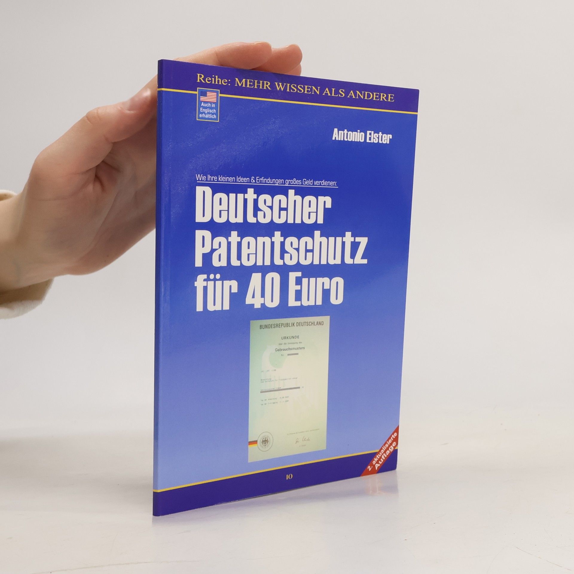Antonio Elster Deutscher Patentschutz für 40 Euro