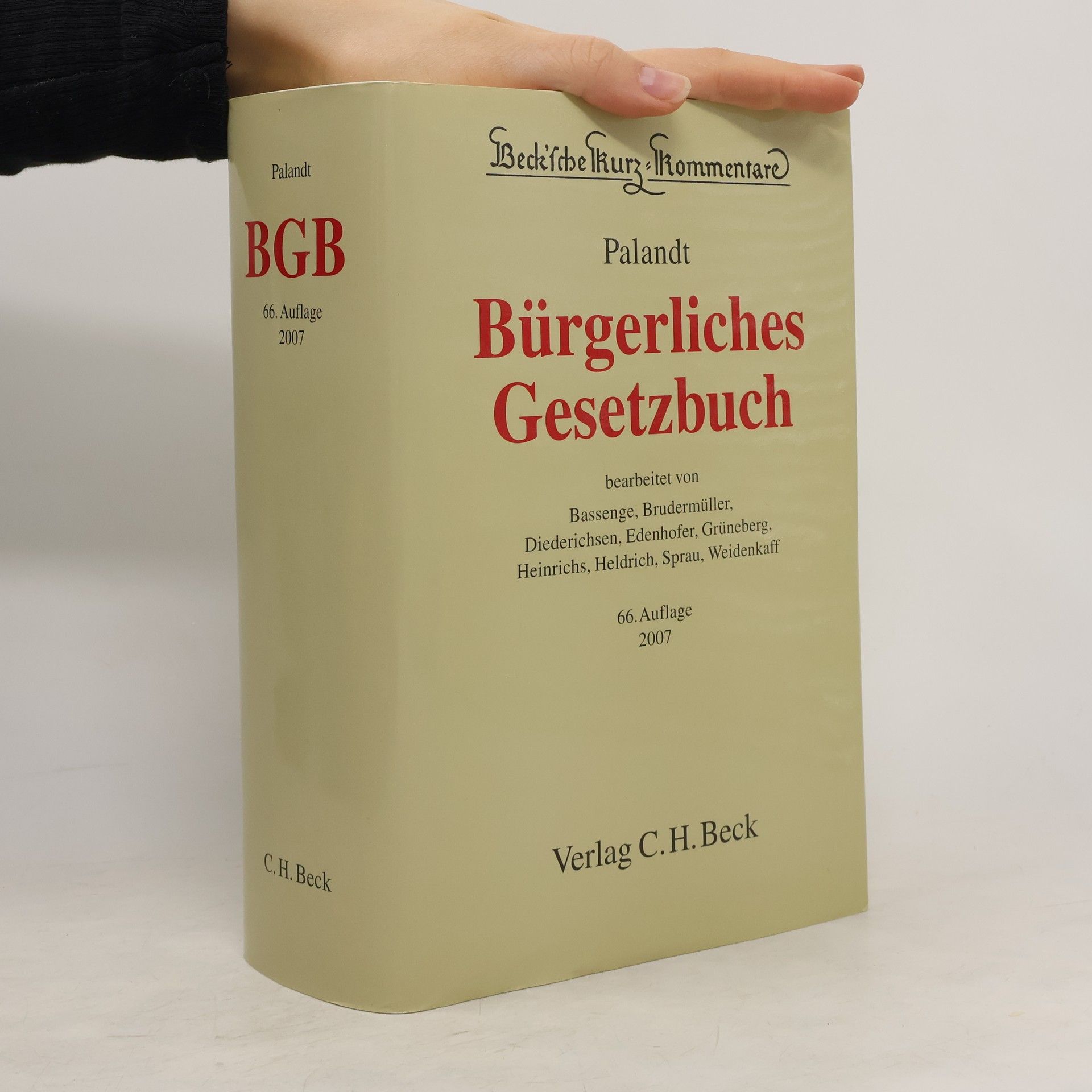 Otto Palandt Bürgerliches Gesetzbuch