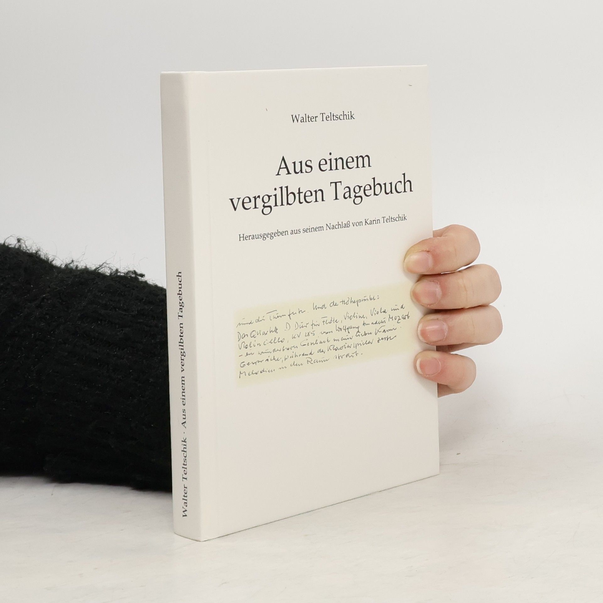 Walter Teltschik Aus einem vergilbten Tagebuch