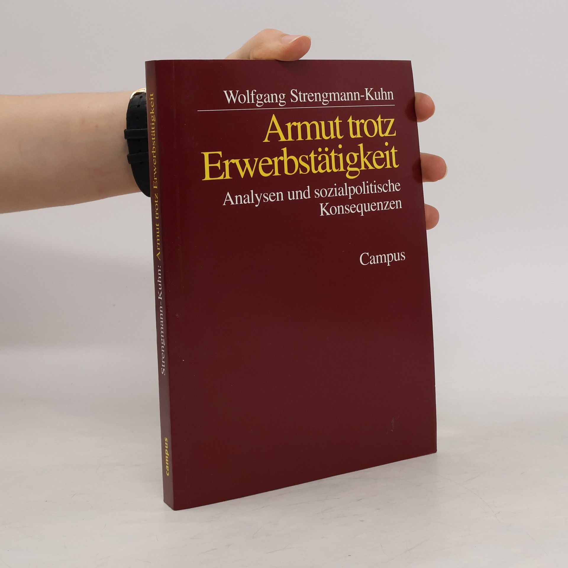 Wolfgang Strengmann Kuhn Armut trotz Erwerbstätigkeit