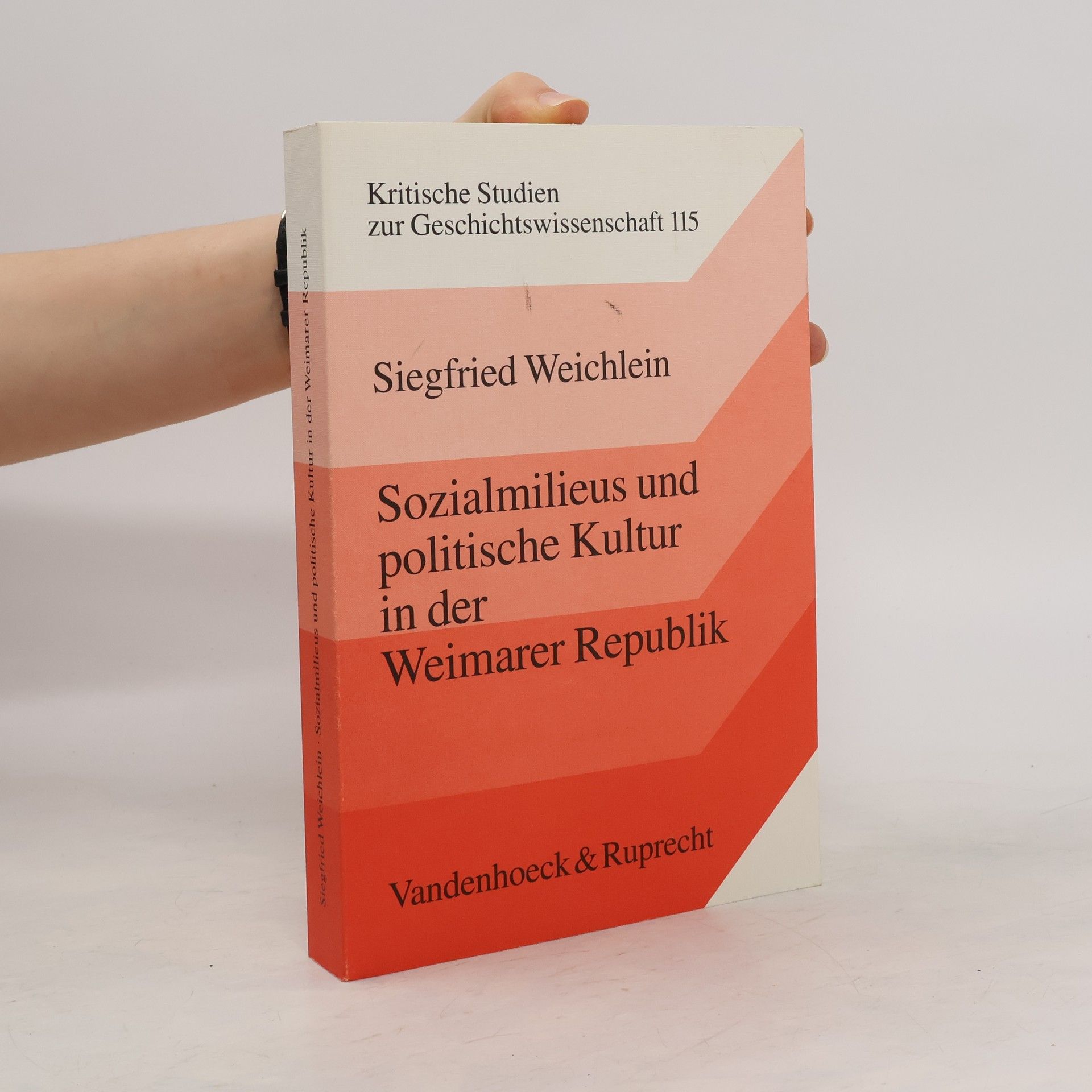 Siegfried Weichlein Sozialmilieus und politische Kultur in der Weimarer Republik