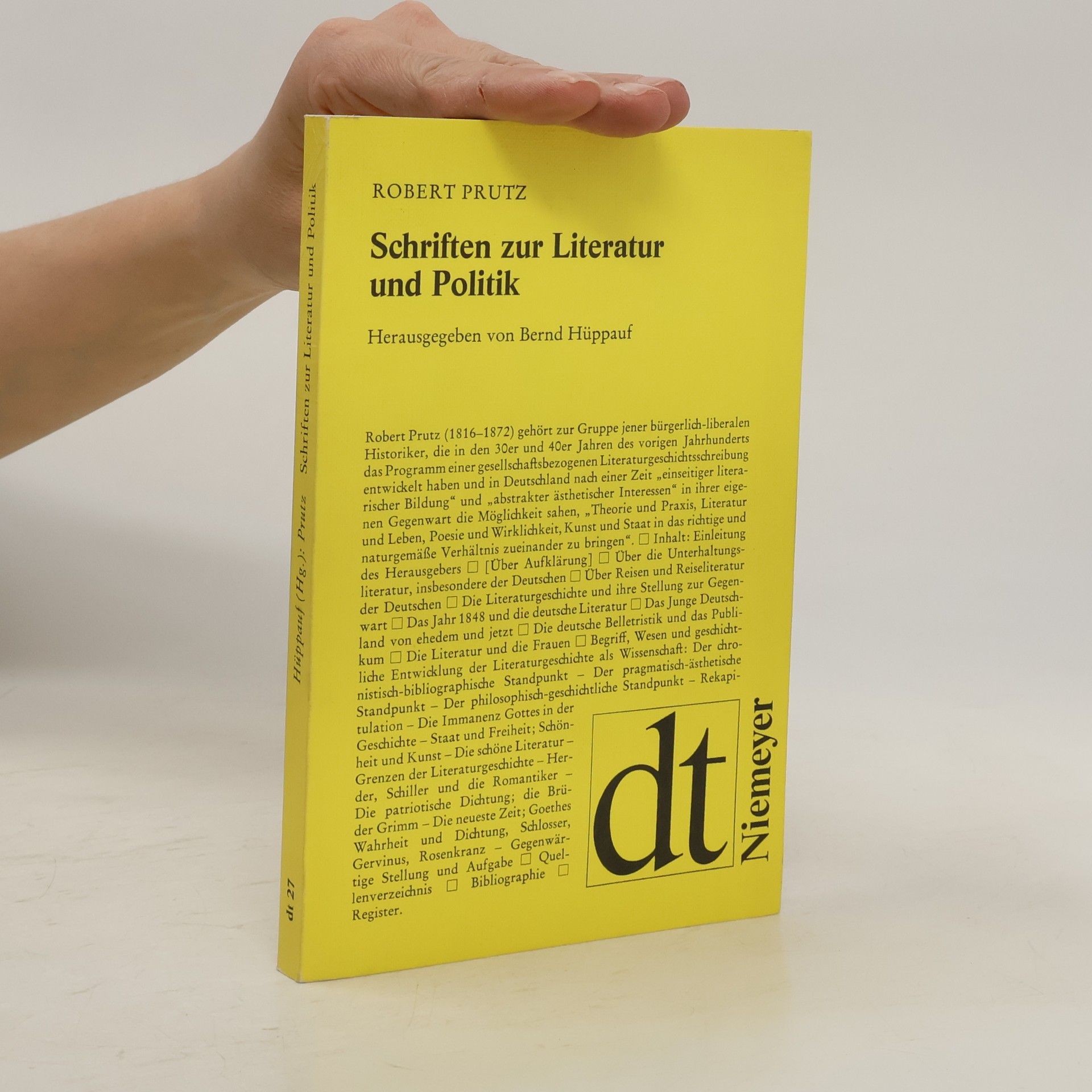Robert Eduard Prutz Schriften zur Literatur und Politik