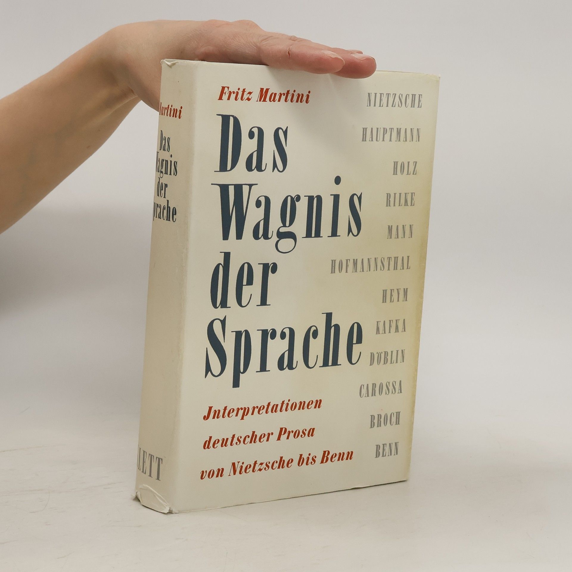 Fritz Martini Das Wagnis der Sprache