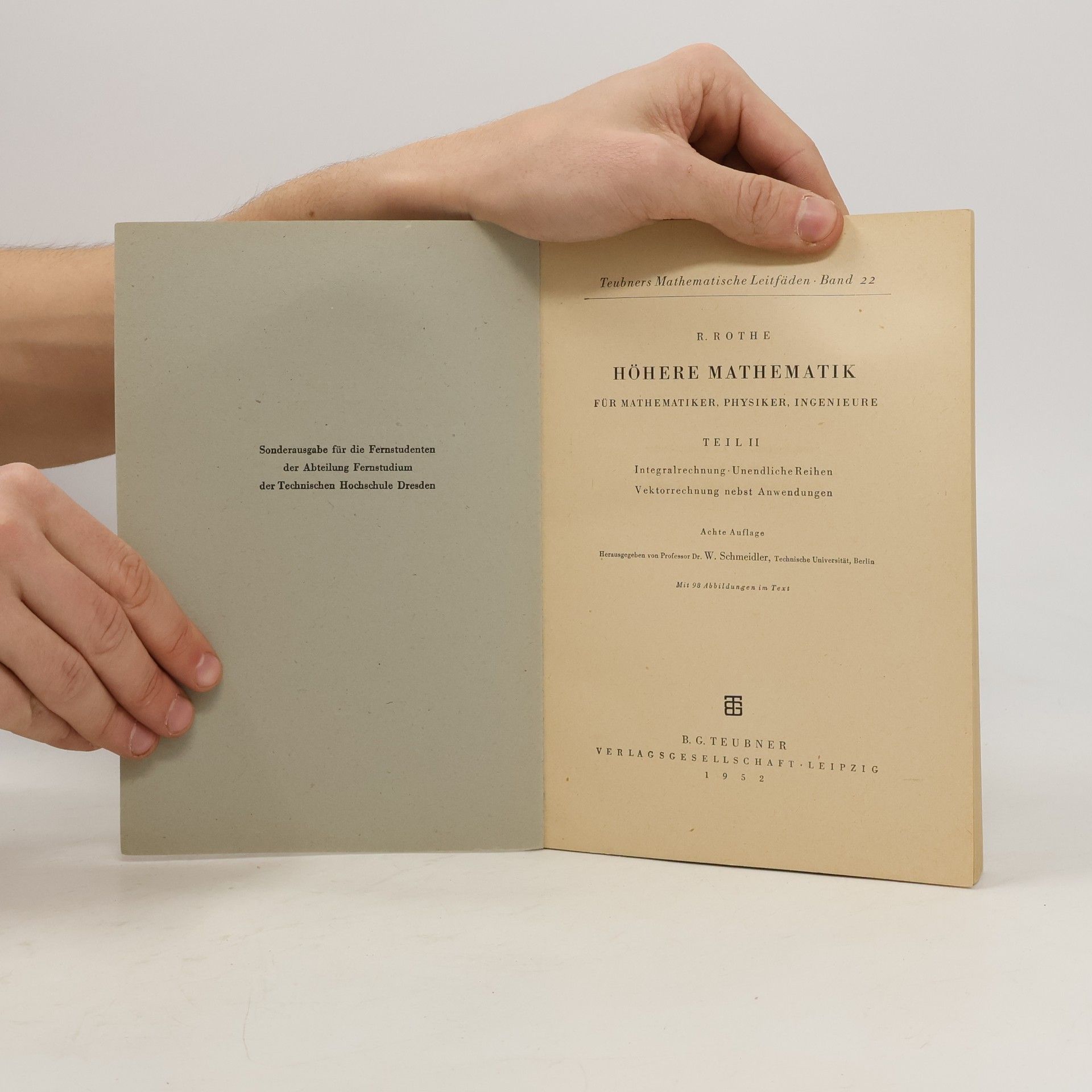 R. Rothe Höhere Mathematik II.