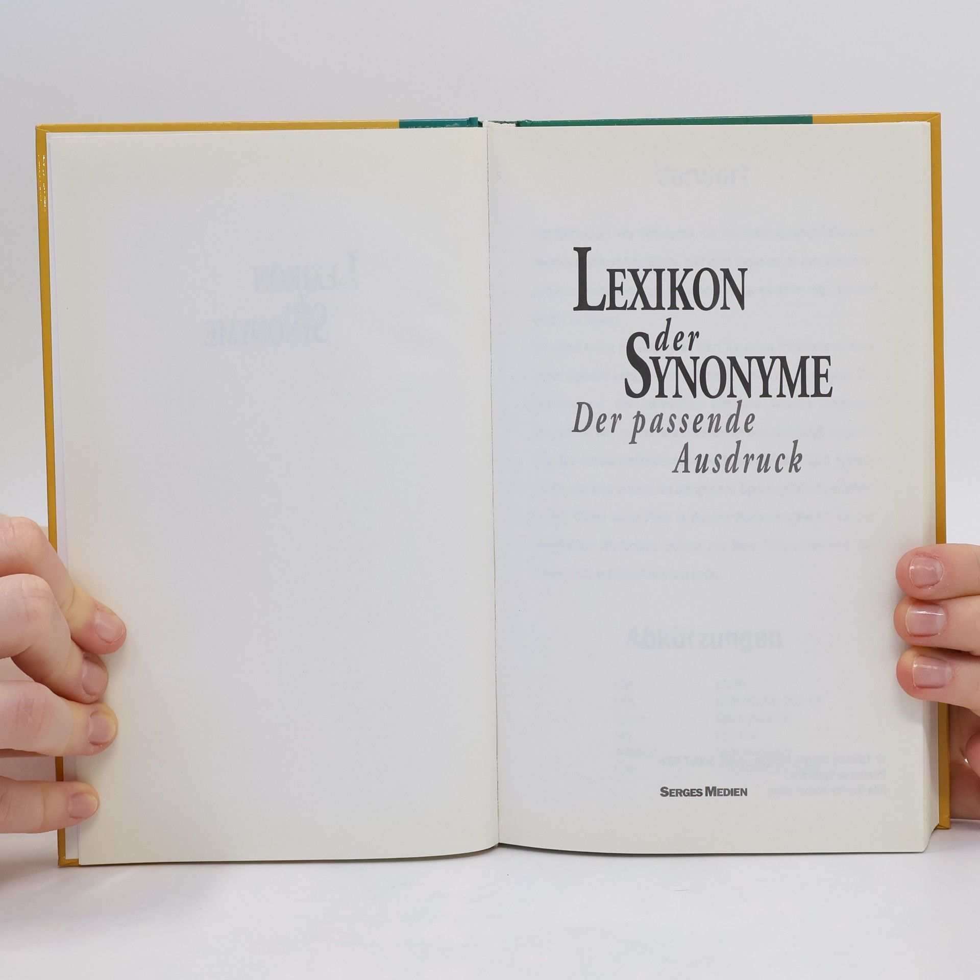 Various authors Lexikon der Synonyme