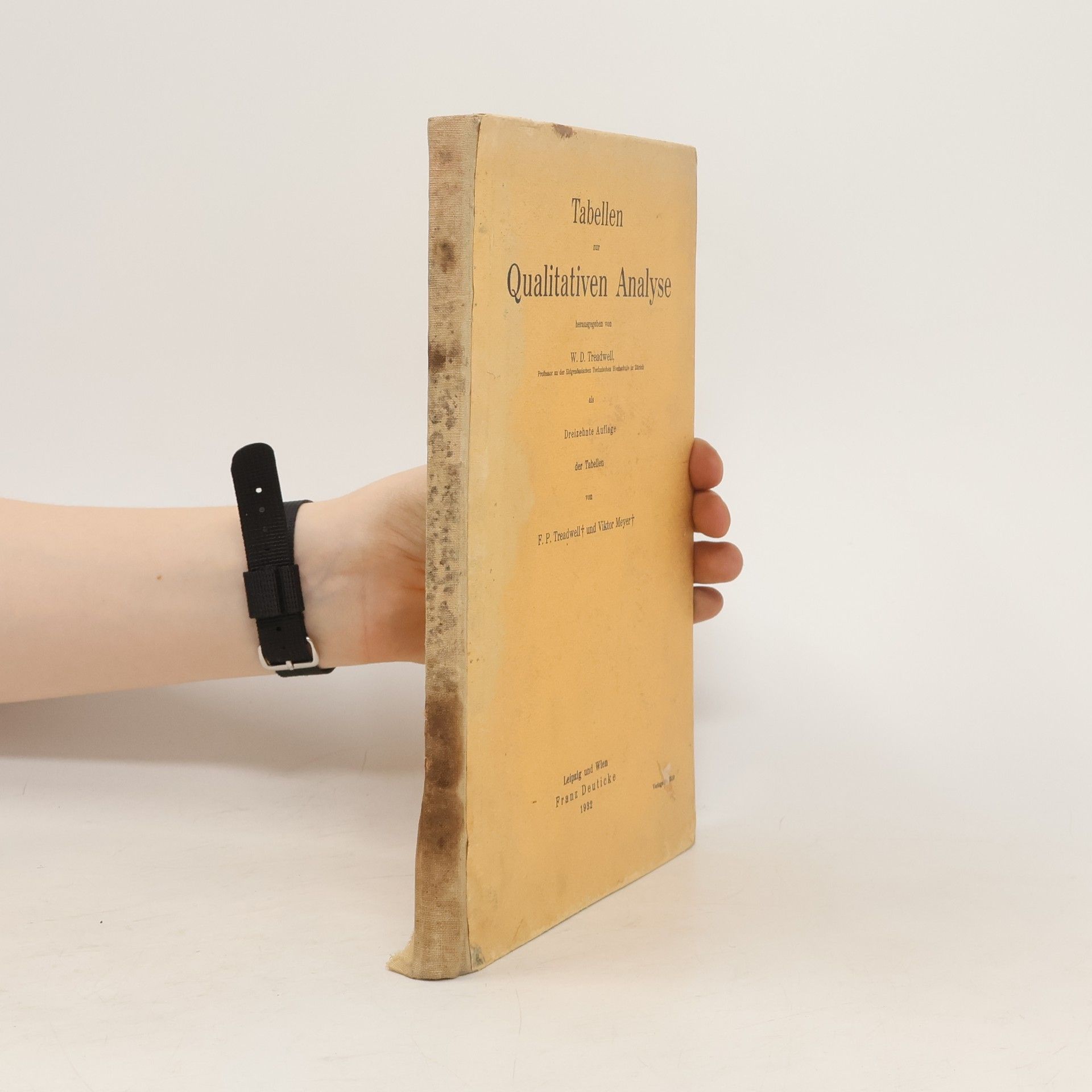 W. D. Treadwell Tabellen zur qualitativen Analyse