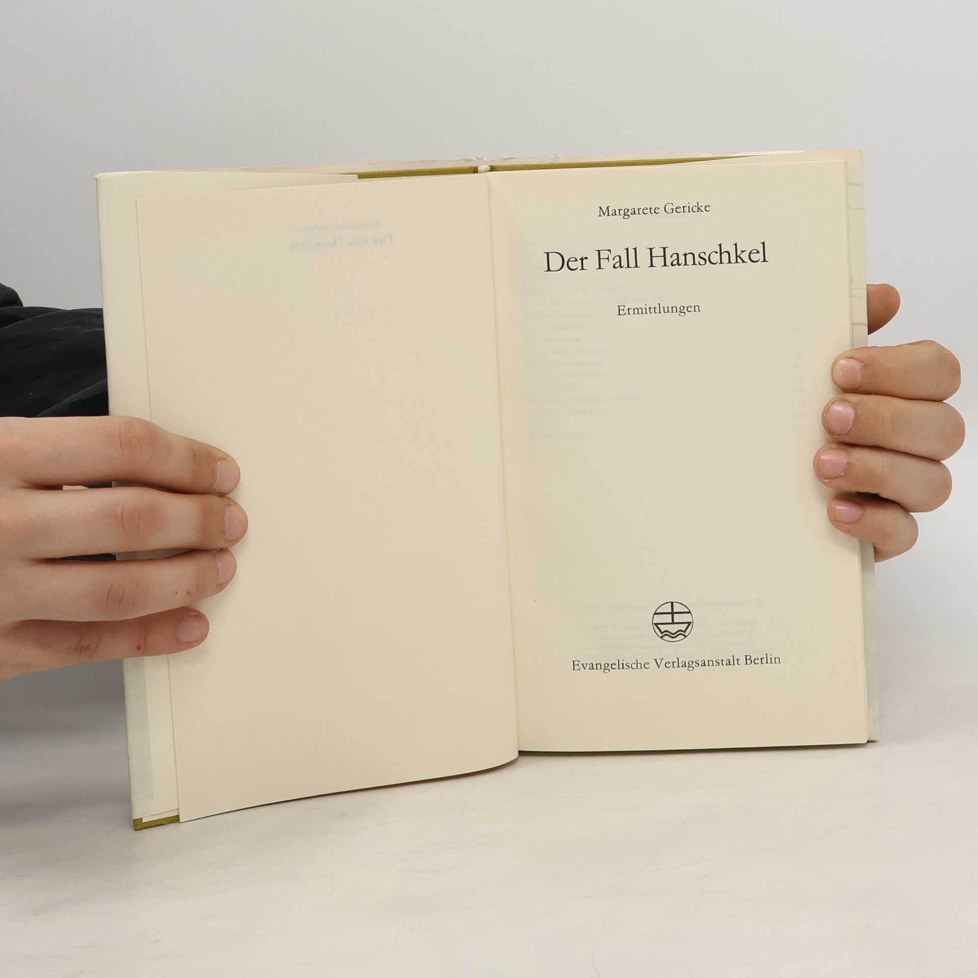 Margarete Gericke Der Fall Hanschkel
