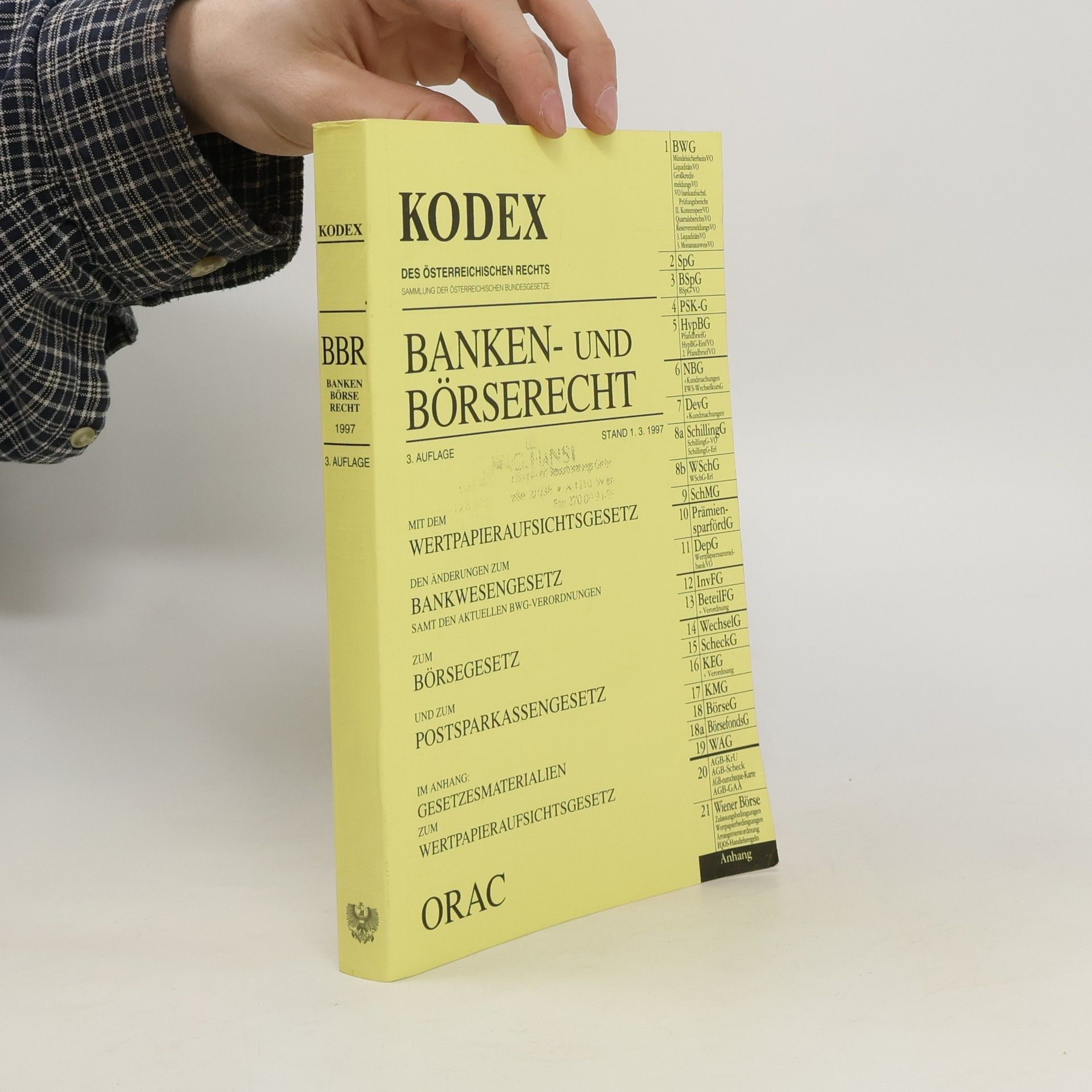 Collectif d'auteurs Kodex. Banken- und Börserecht