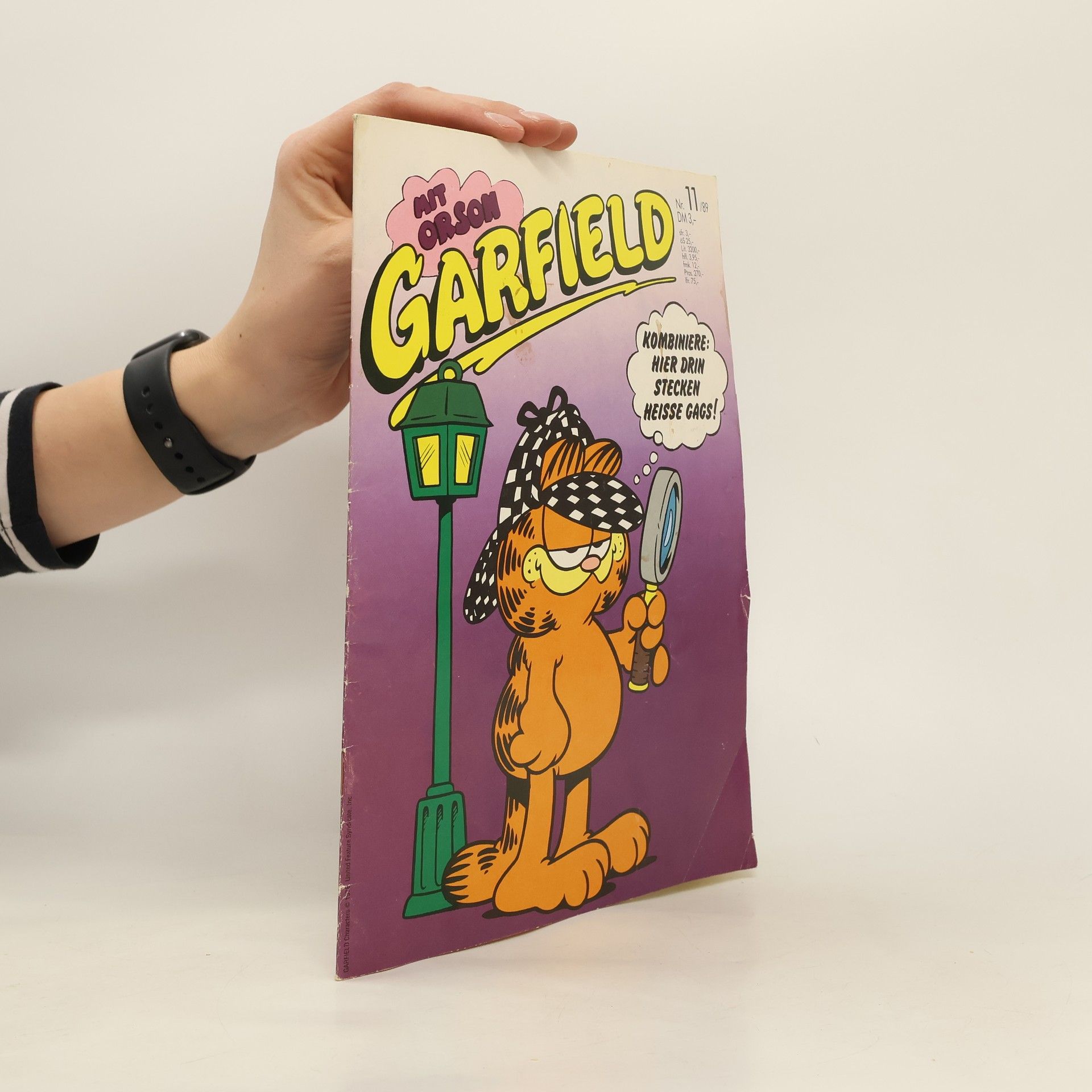 Jim Davis Garfield 11/1989
