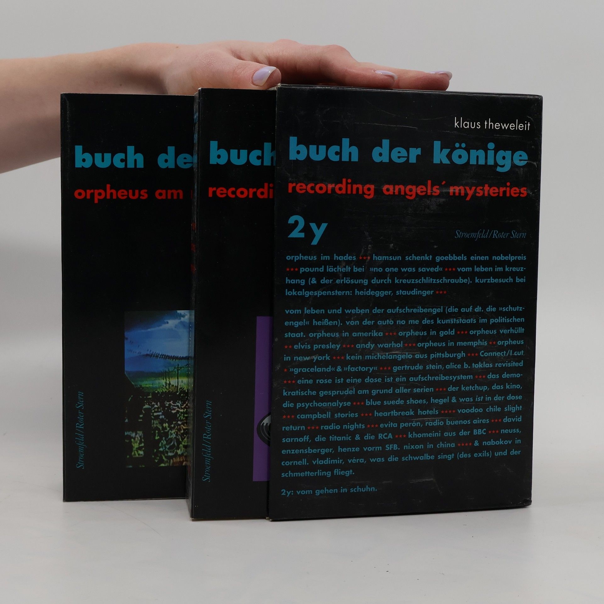 Klaus Theweleit Buch der Könige, Band 2x / 2y. Orpheus am Machtpol / Recording Angels' Mysteries. 2 Bände