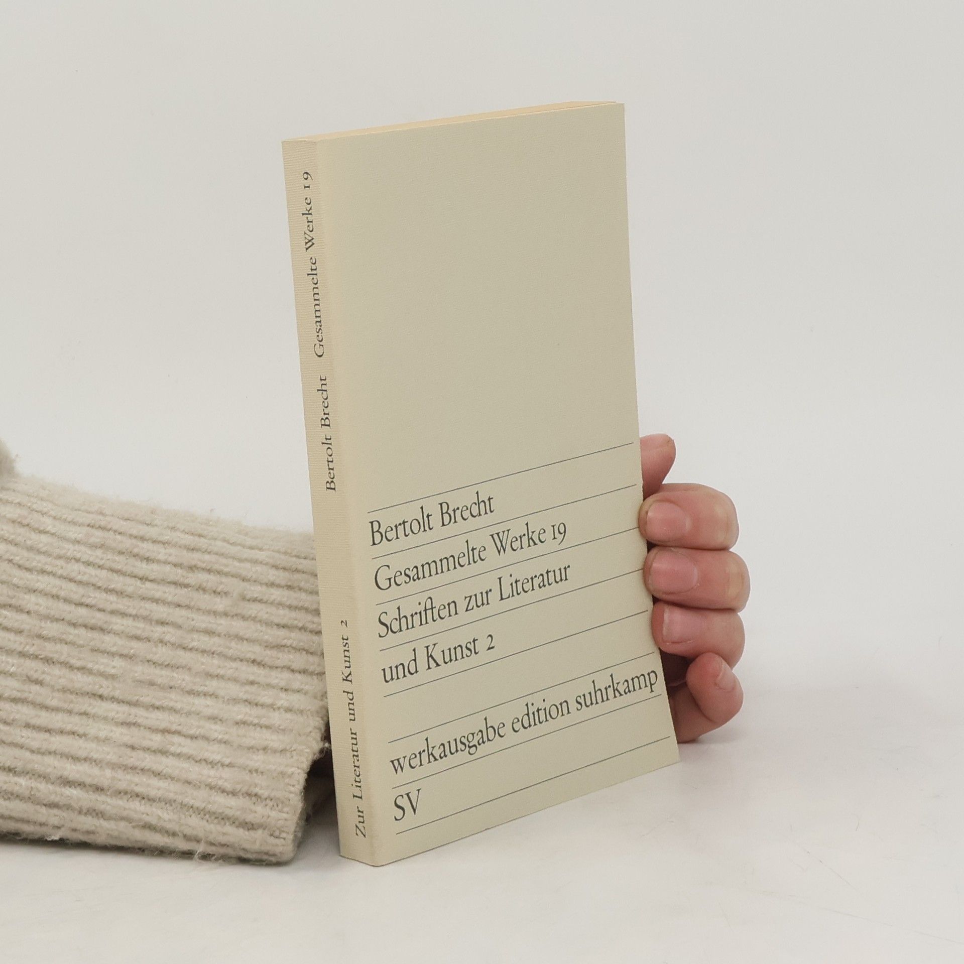 Bertolt Brecht Gesammelte Werke 19. Schriften zum Literatur und Kunst 2