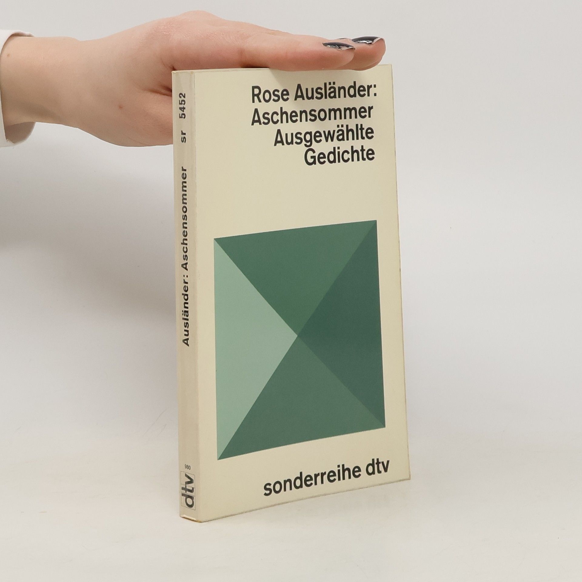 Rose Ausländer Aschensommer Ausgewählte Gedichte