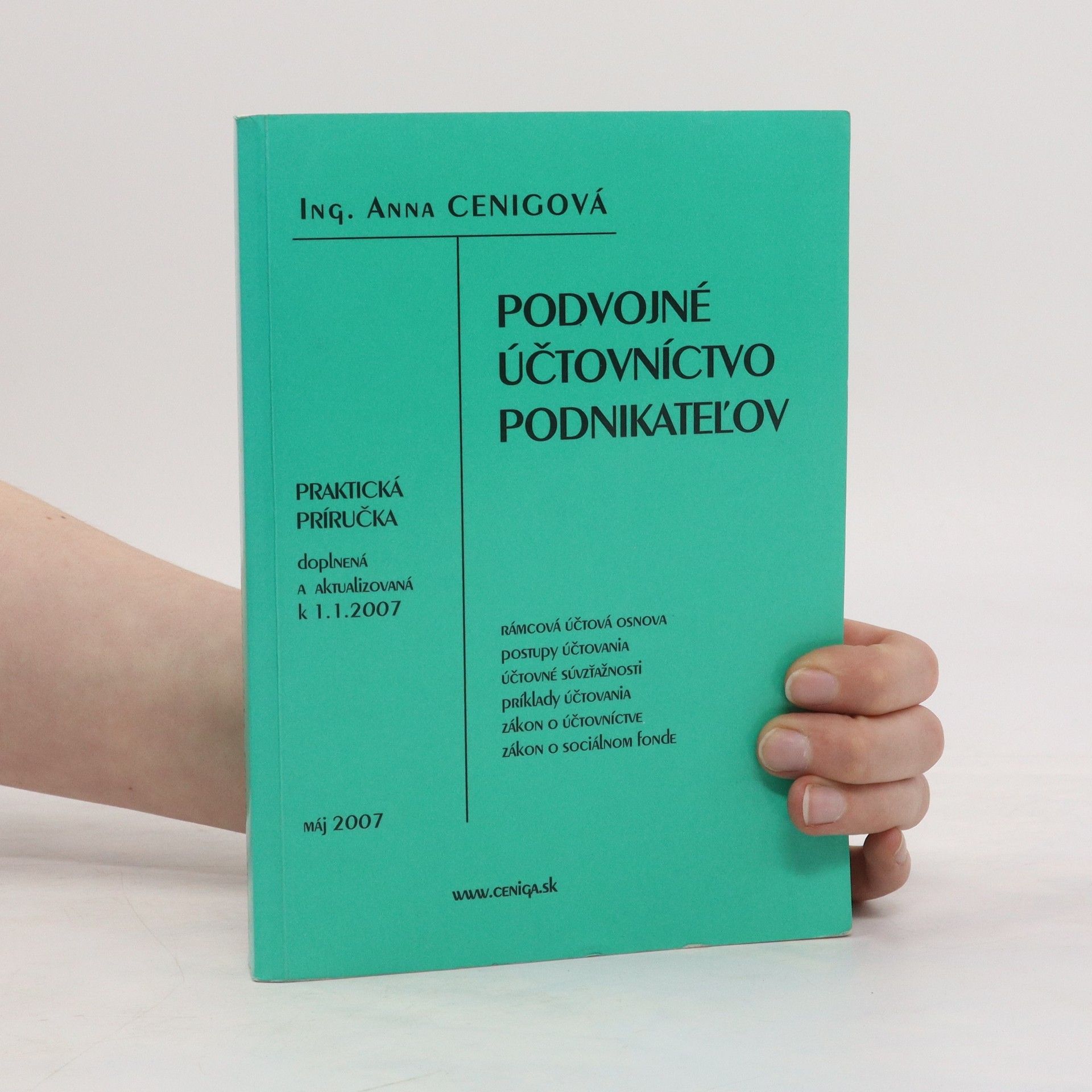 Anna Cenigová Podvojné účtovníctvo podnikateľov