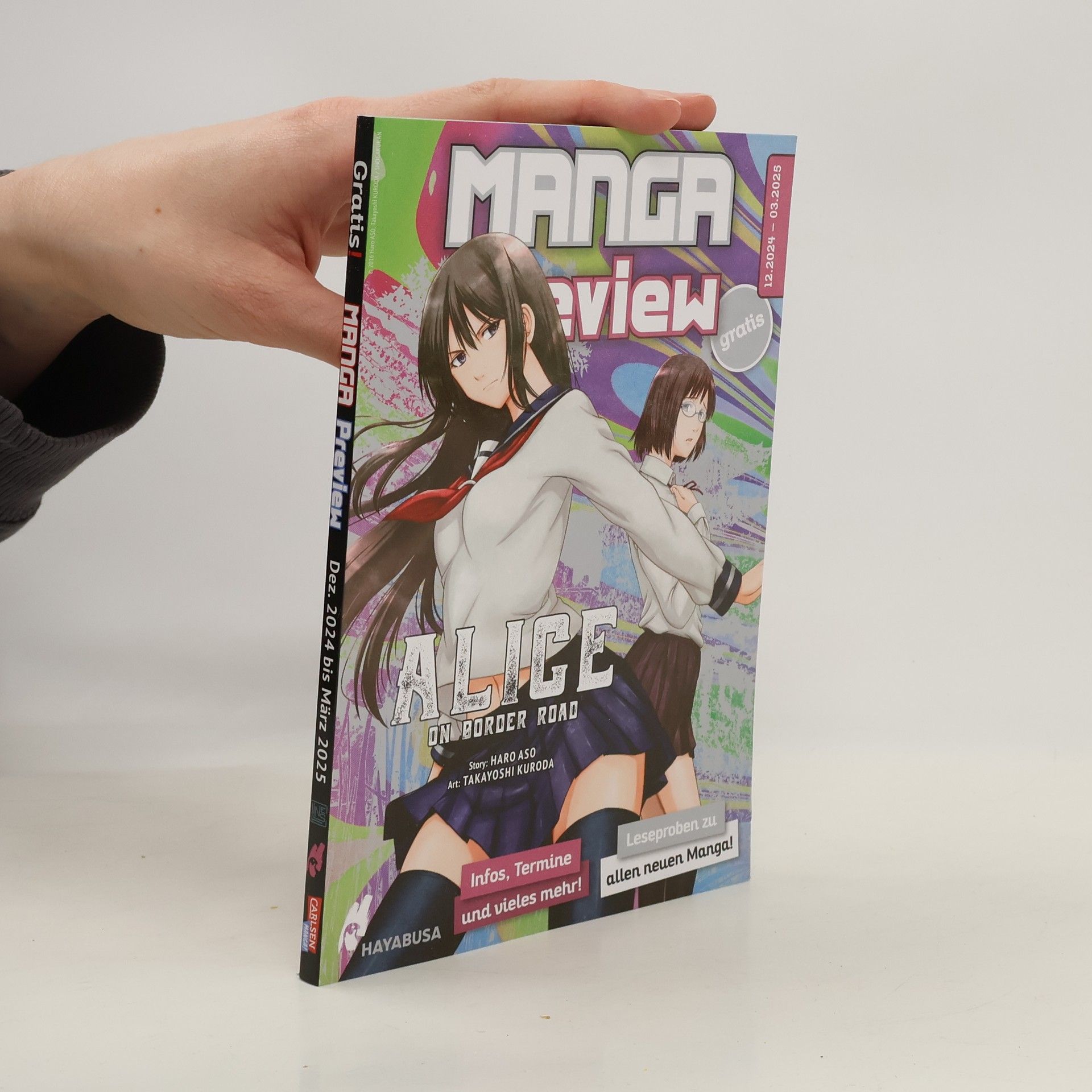 Haro Aso Manga Preview. Alice on Border Road. 12/2024-03/2025