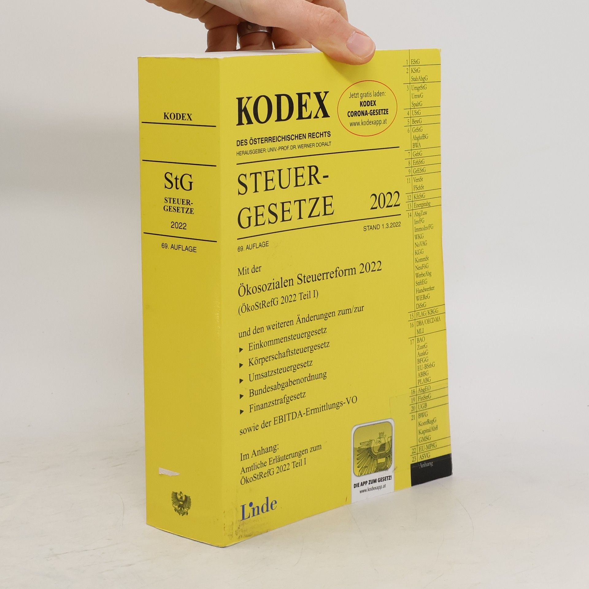 Andrei Bodis Kodex Steuergesetze 2022