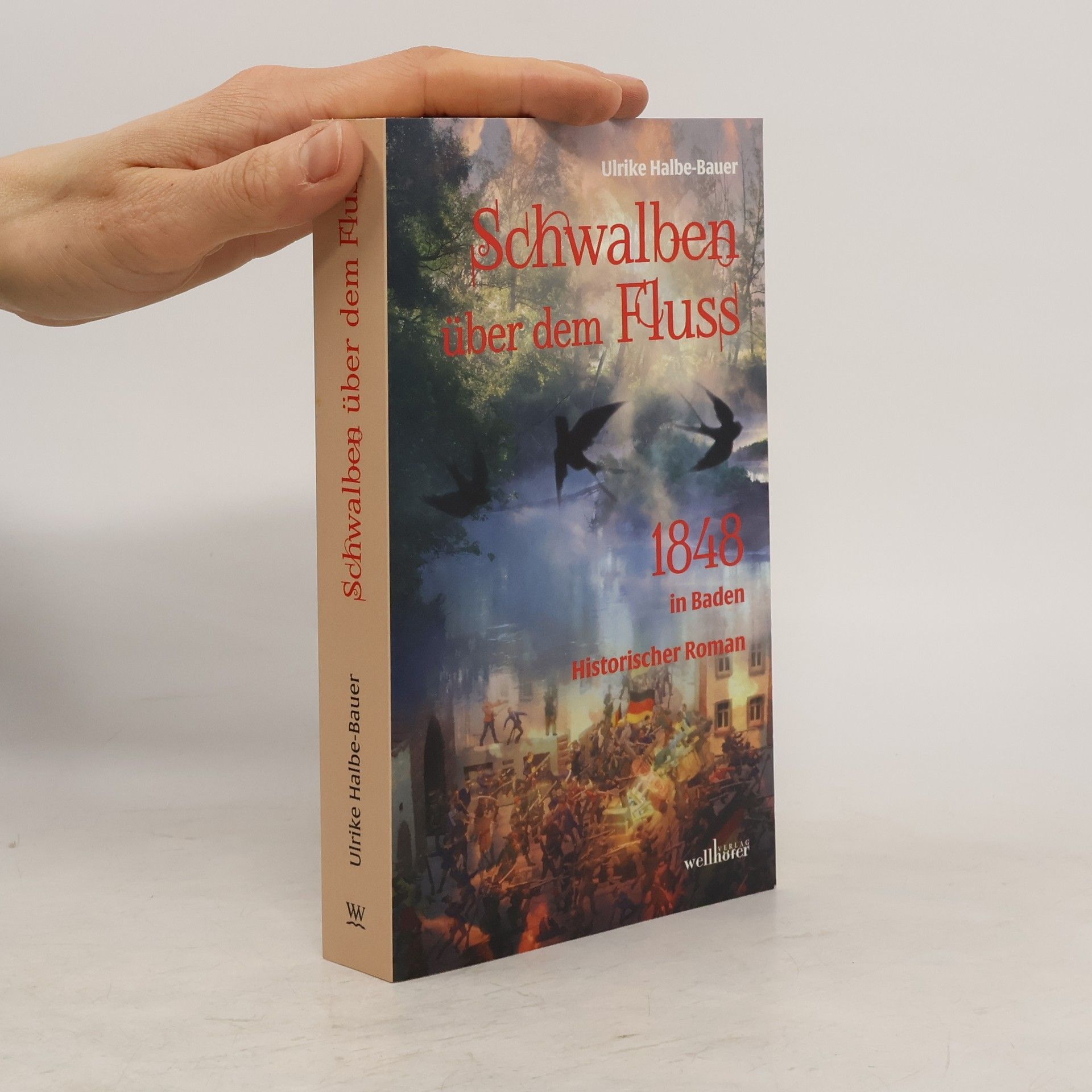 Ulrike Halbe Bauer Schwalben über dem Fluss