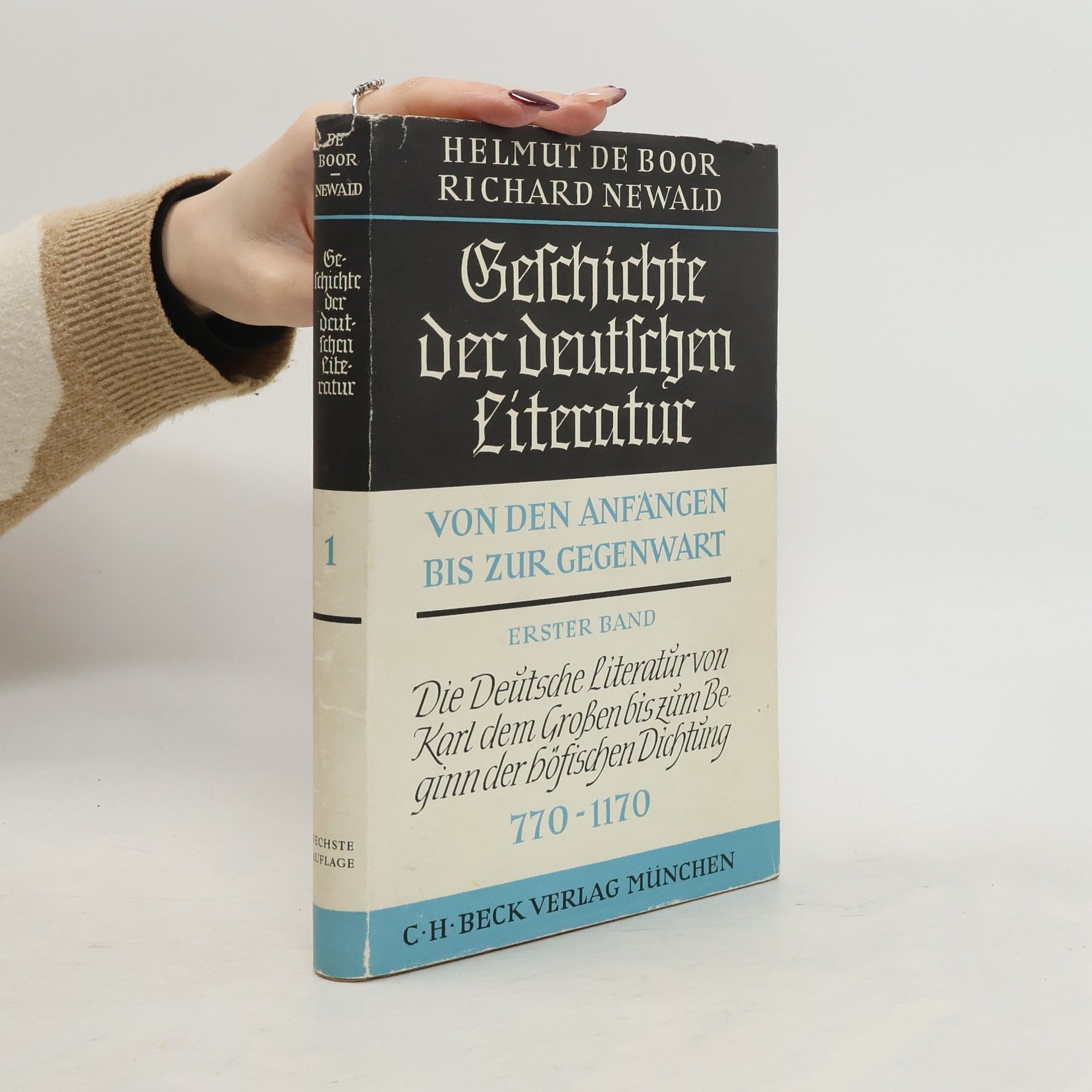 Helmut de Boor Geschichte der deutschen Literatur 1 (770-1170)