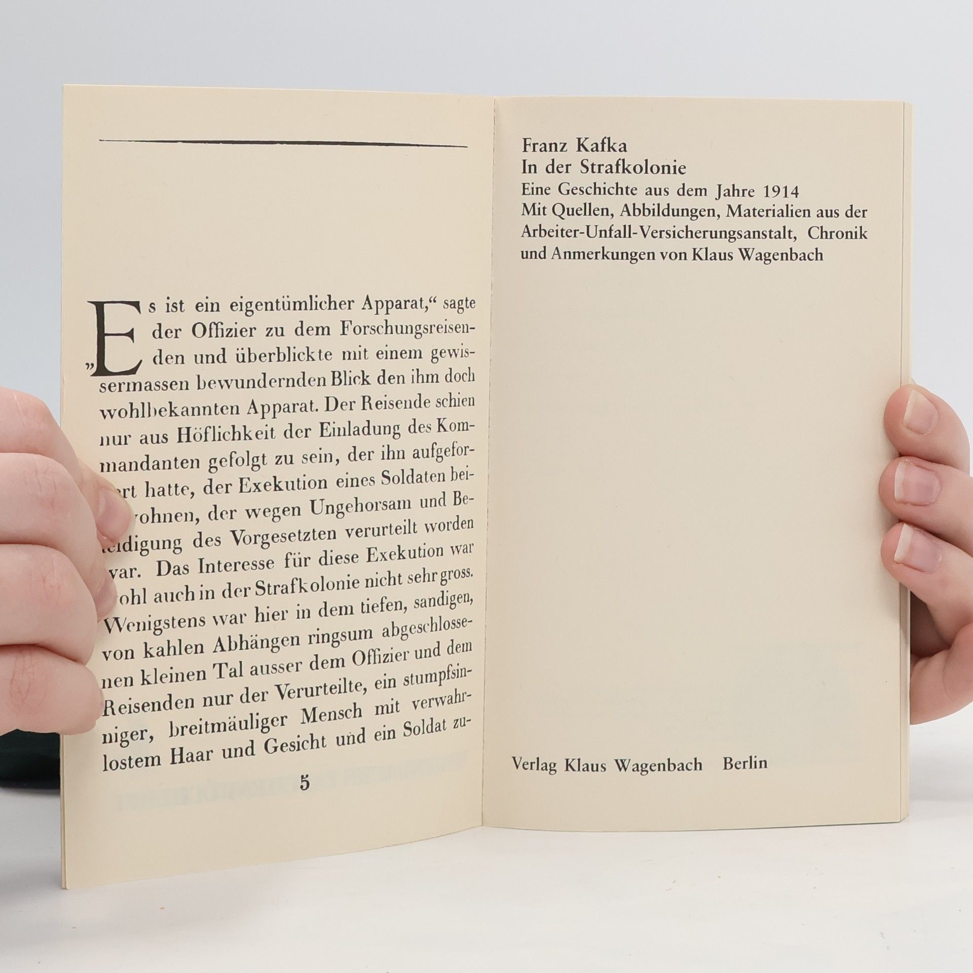 Franz Kafka In der Strafkolonie