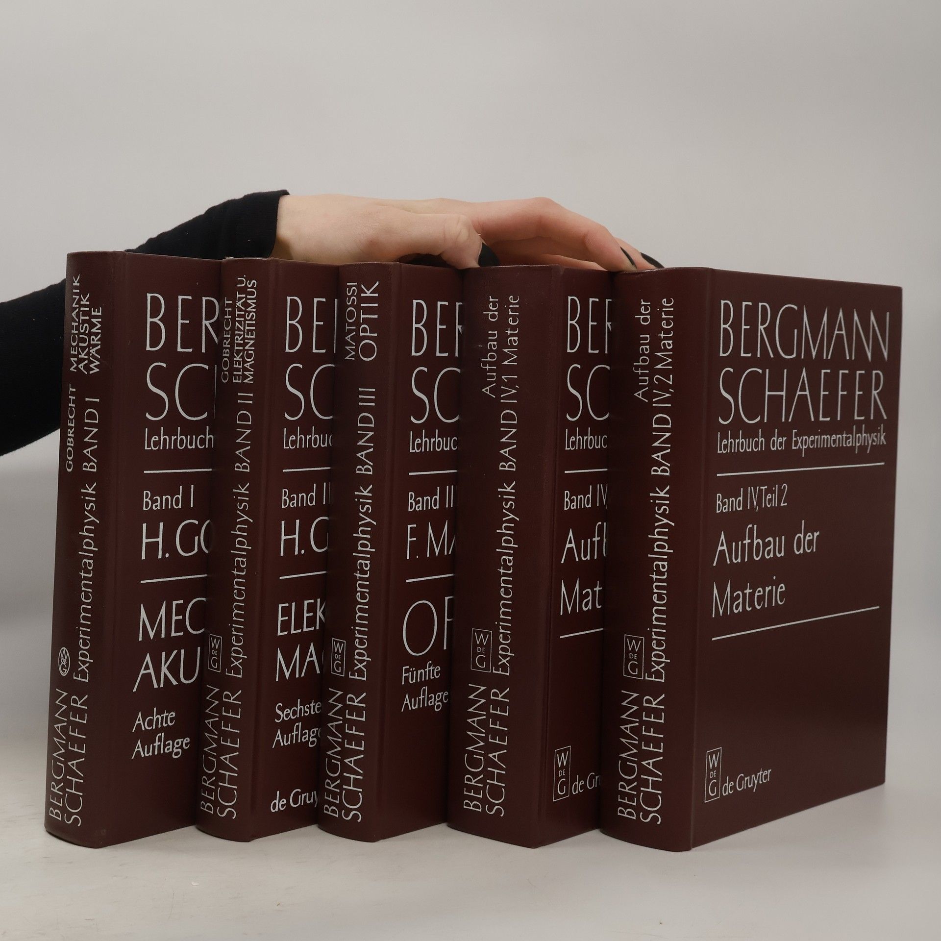 Bergmann Schaefer Lehrbuch der Experimentalphysik I-IV