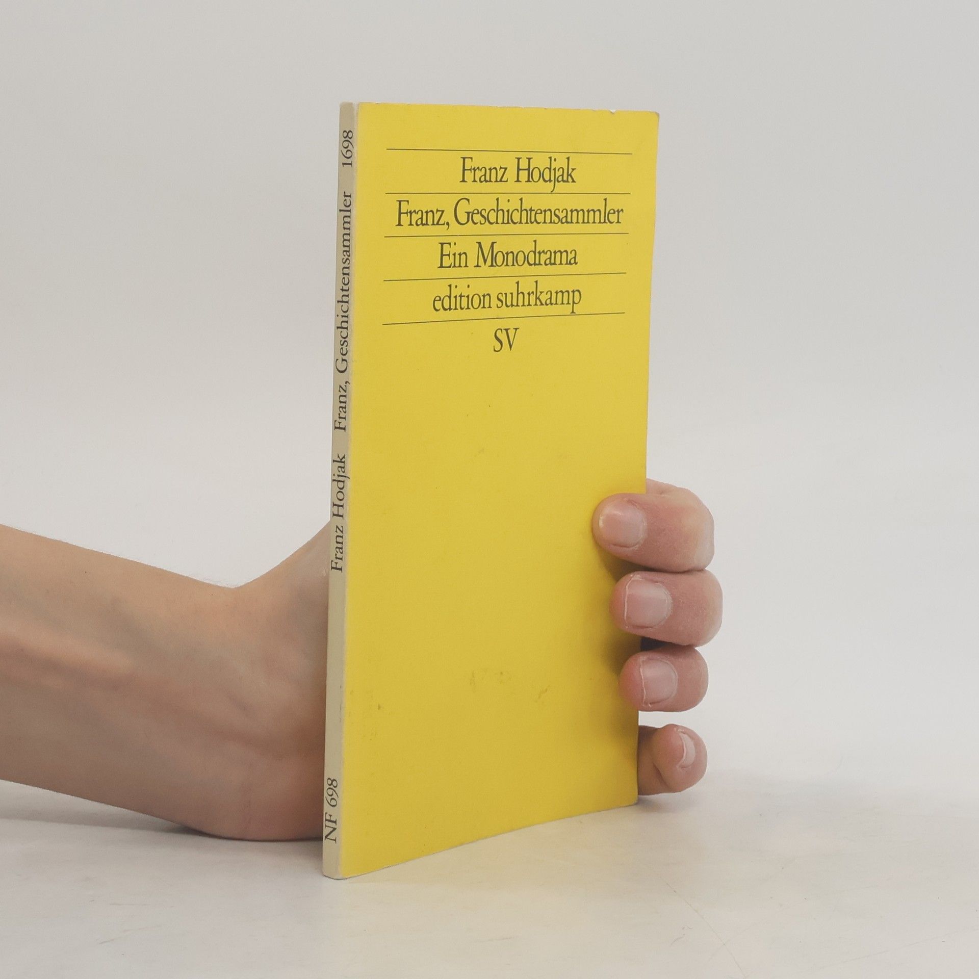 Franz Hodjak Franz, Geschichtensammler. Ein Monodrama