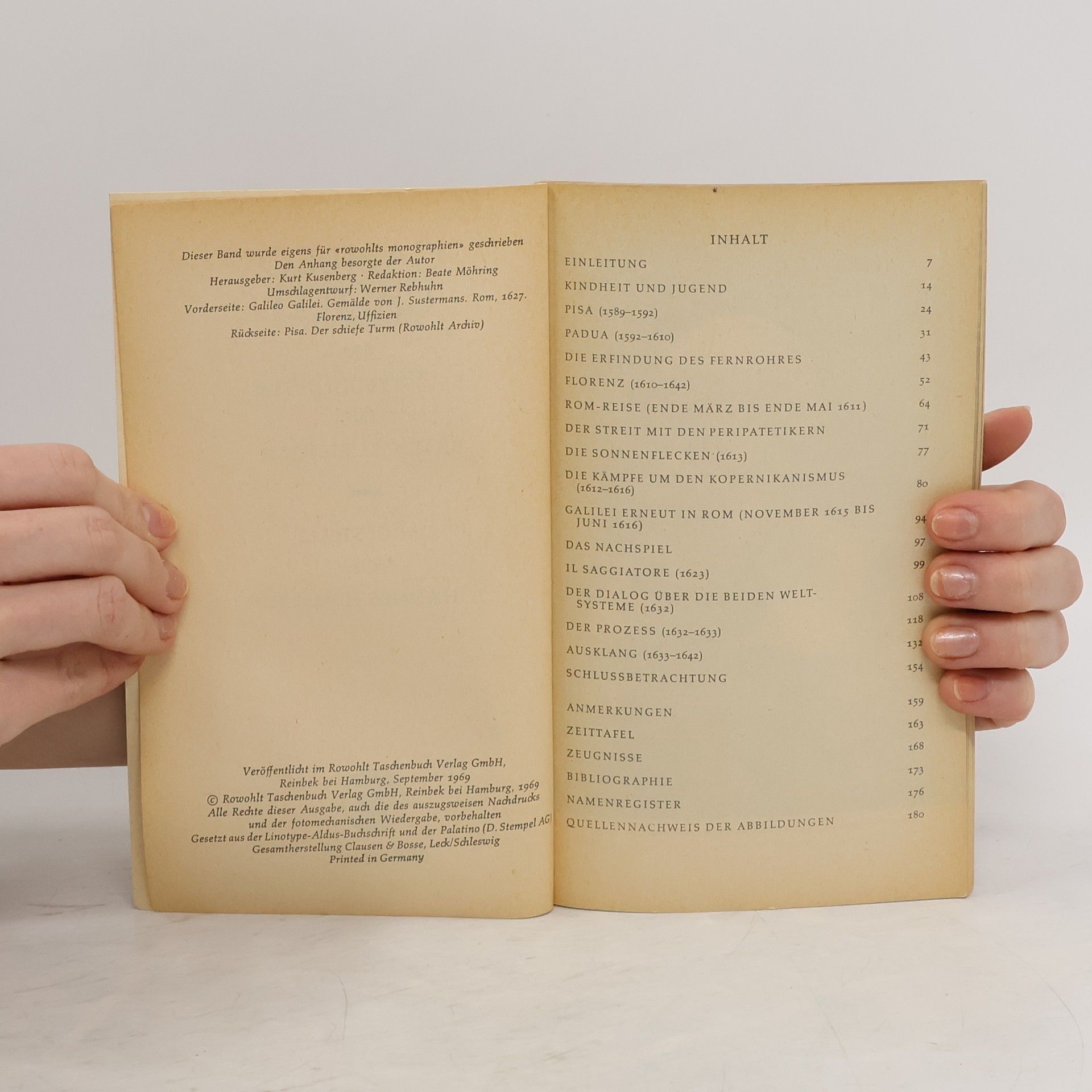 Johannes Hemleben Galileo Galilei in Selbstzeugnissen und Bilddokumenten