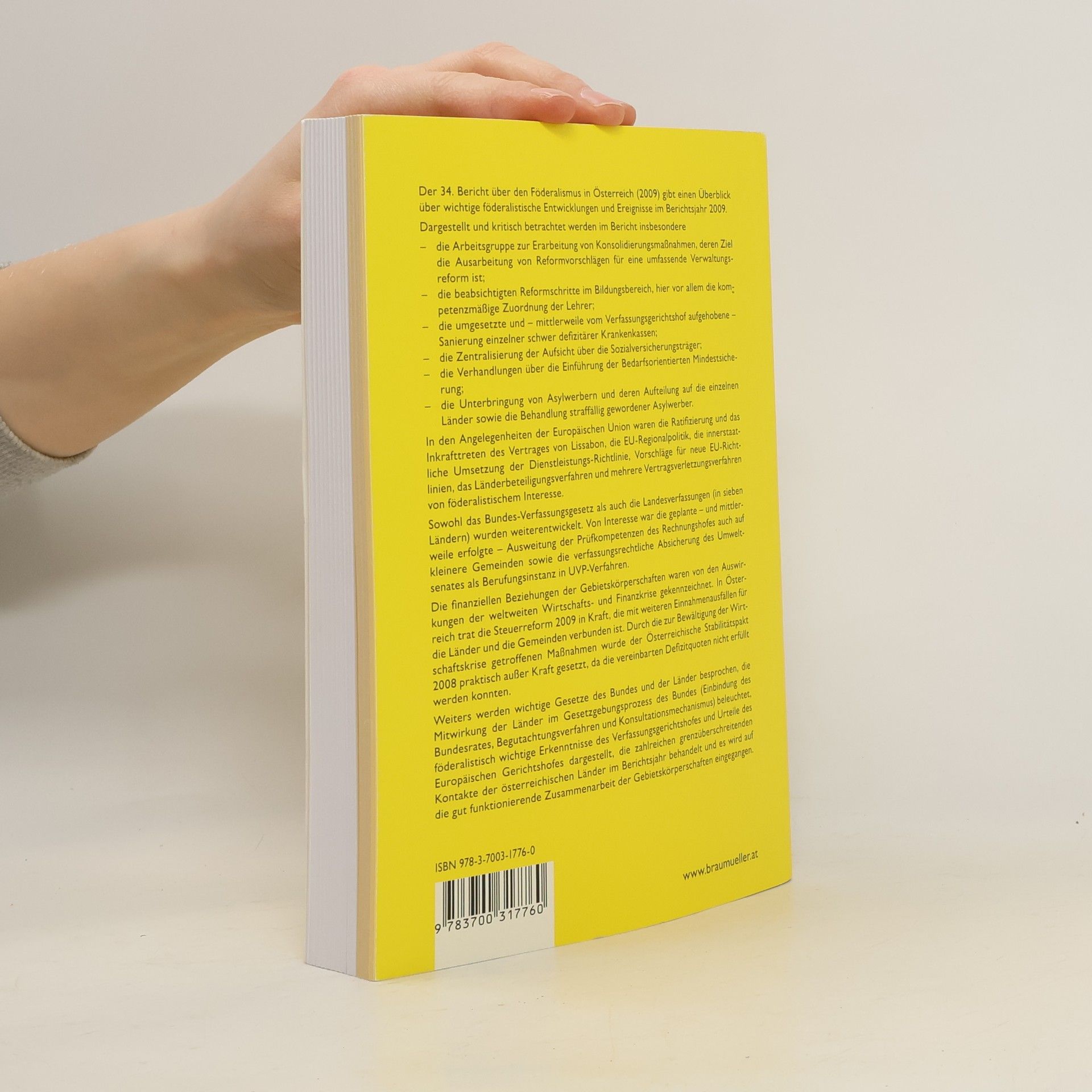 kolektiv 34. Bericht über den Föderalismus in Österreich