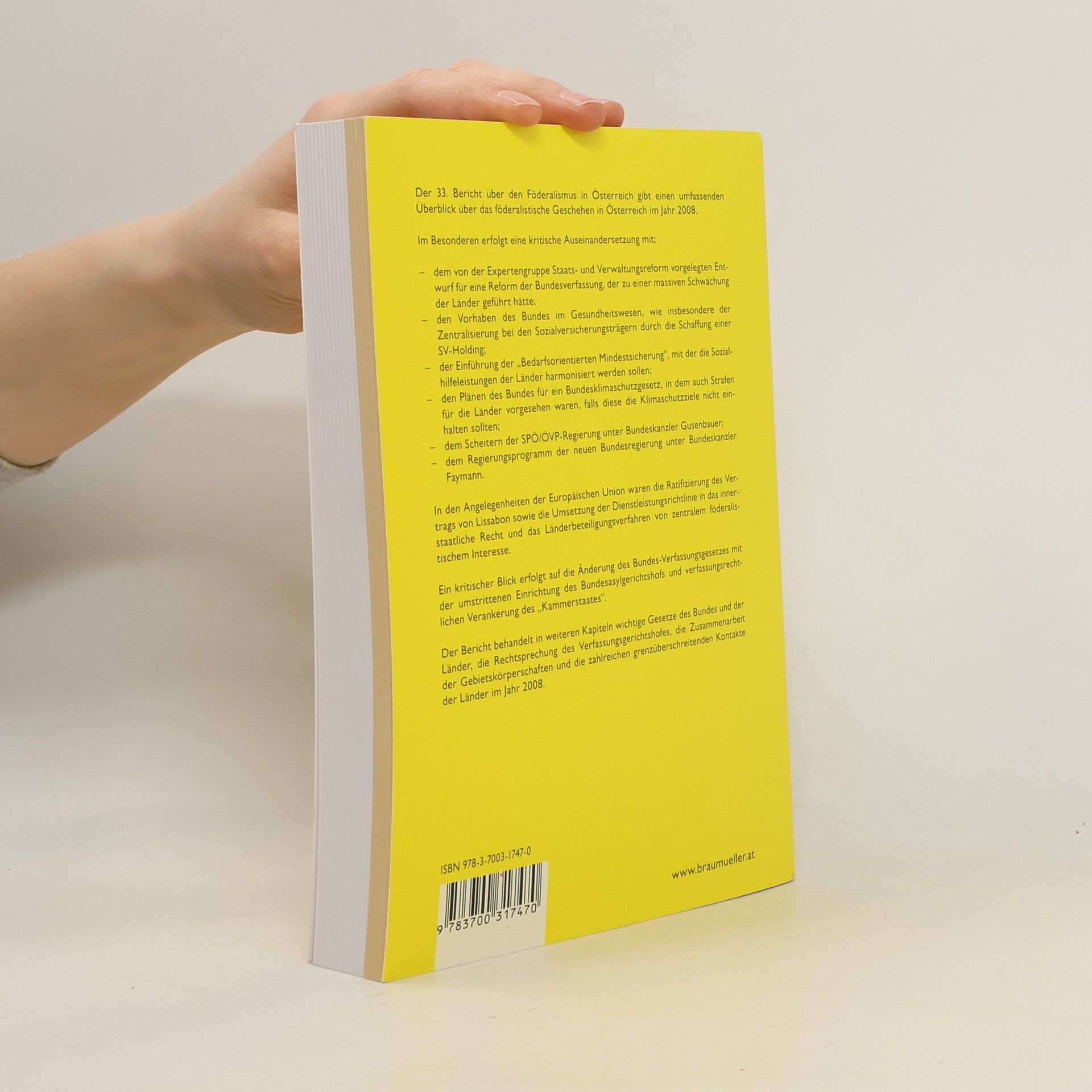 kolektiv 33. Bericht über den Föderalismus in Österreich