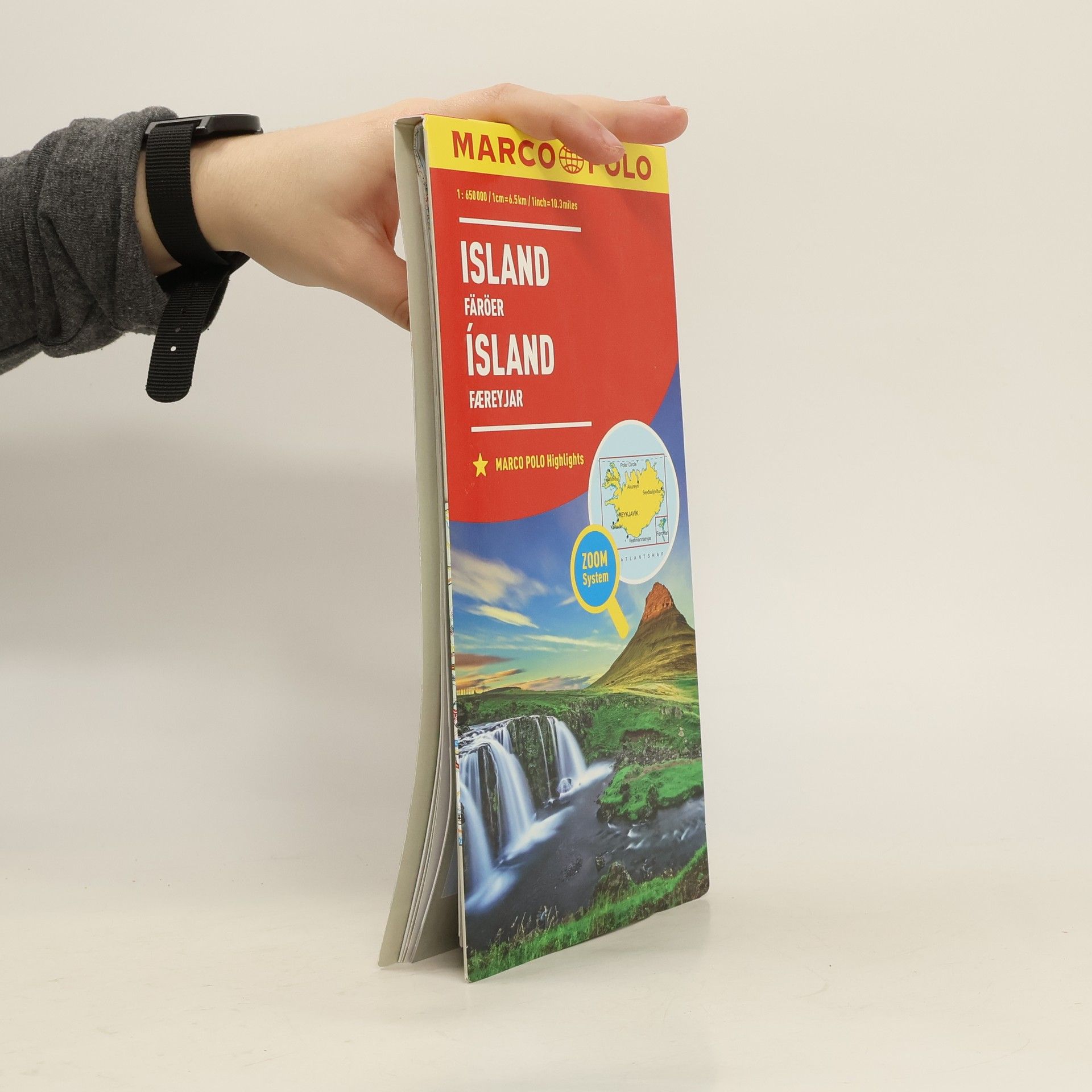 Kolektiv autorů MARCO POLO Länderkarte Island, Färöer 1:650 000