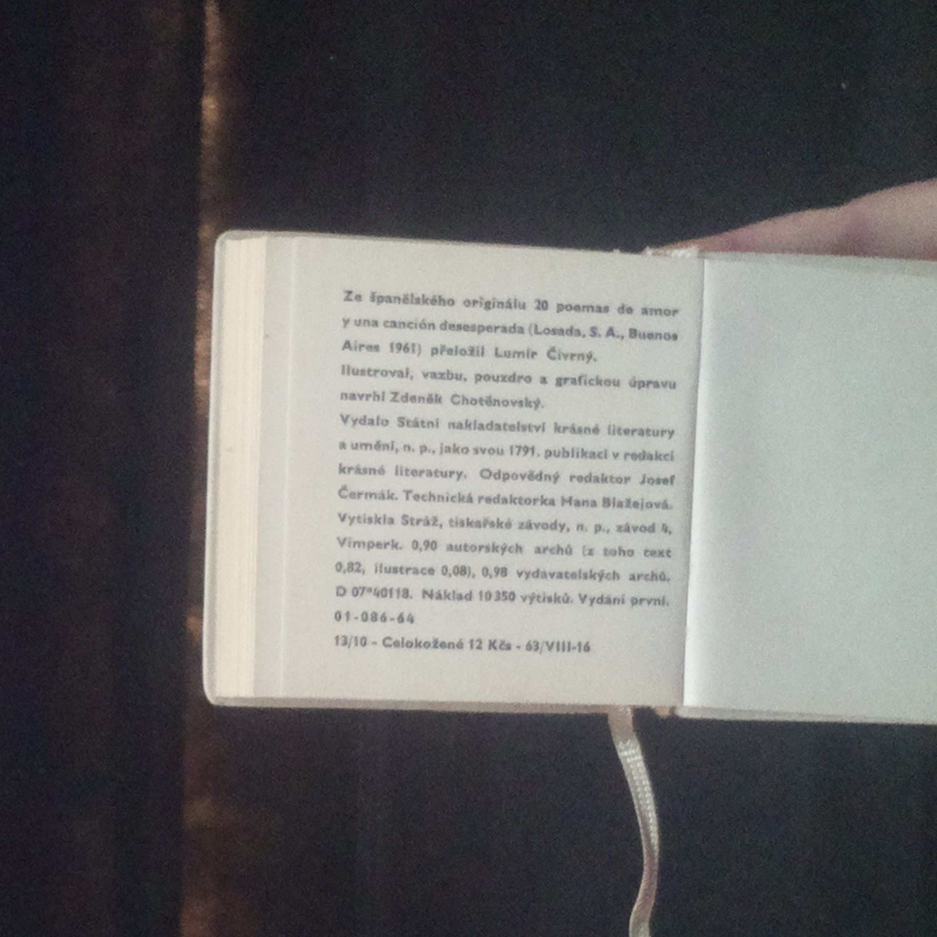 Pablo Neruda Dvacet básní o lásce a jedna píseň ze zoufalství