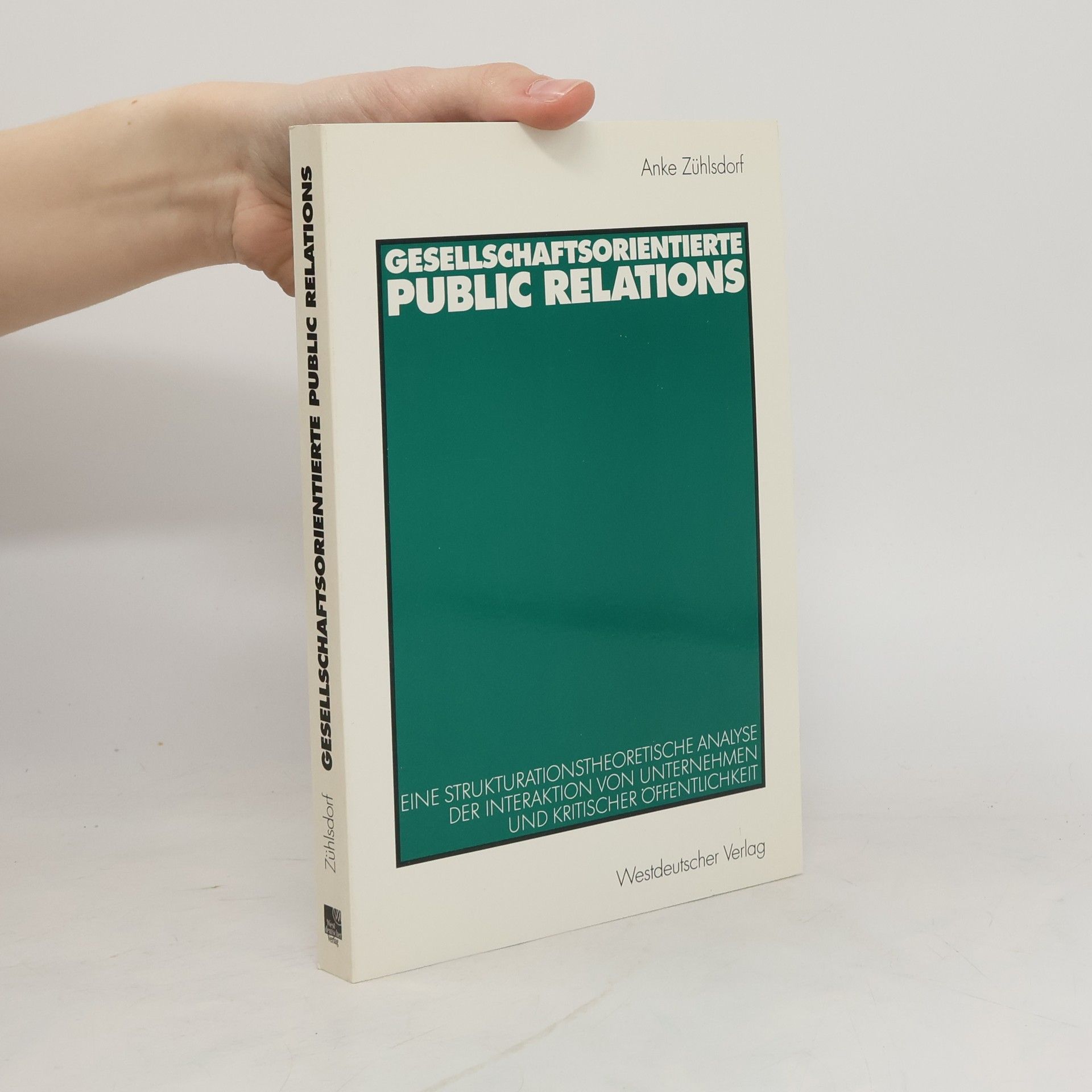 Anke Zühlsdorf Gesellschaftsorientierte Public Relations
