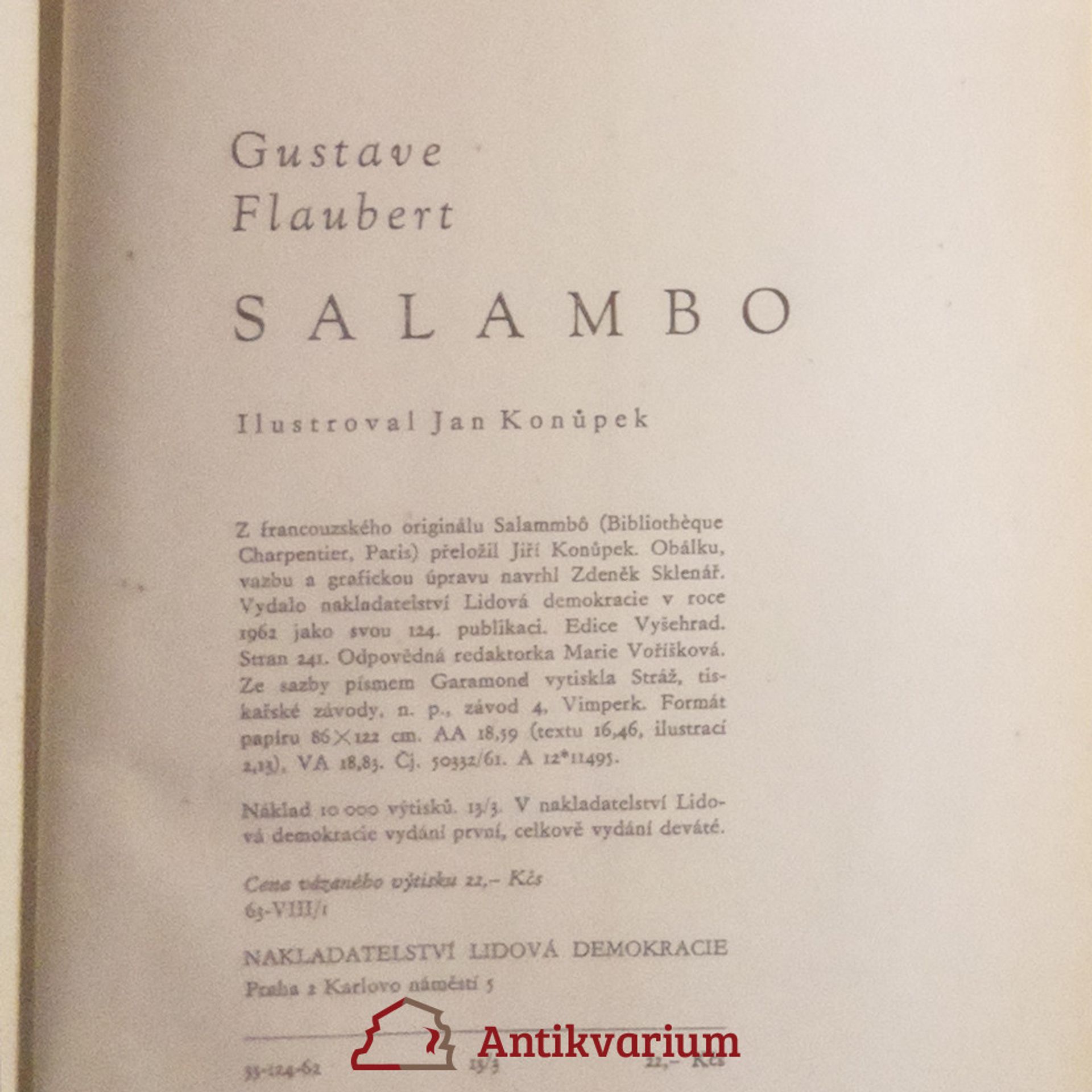 Gustave Flaubert Salambo