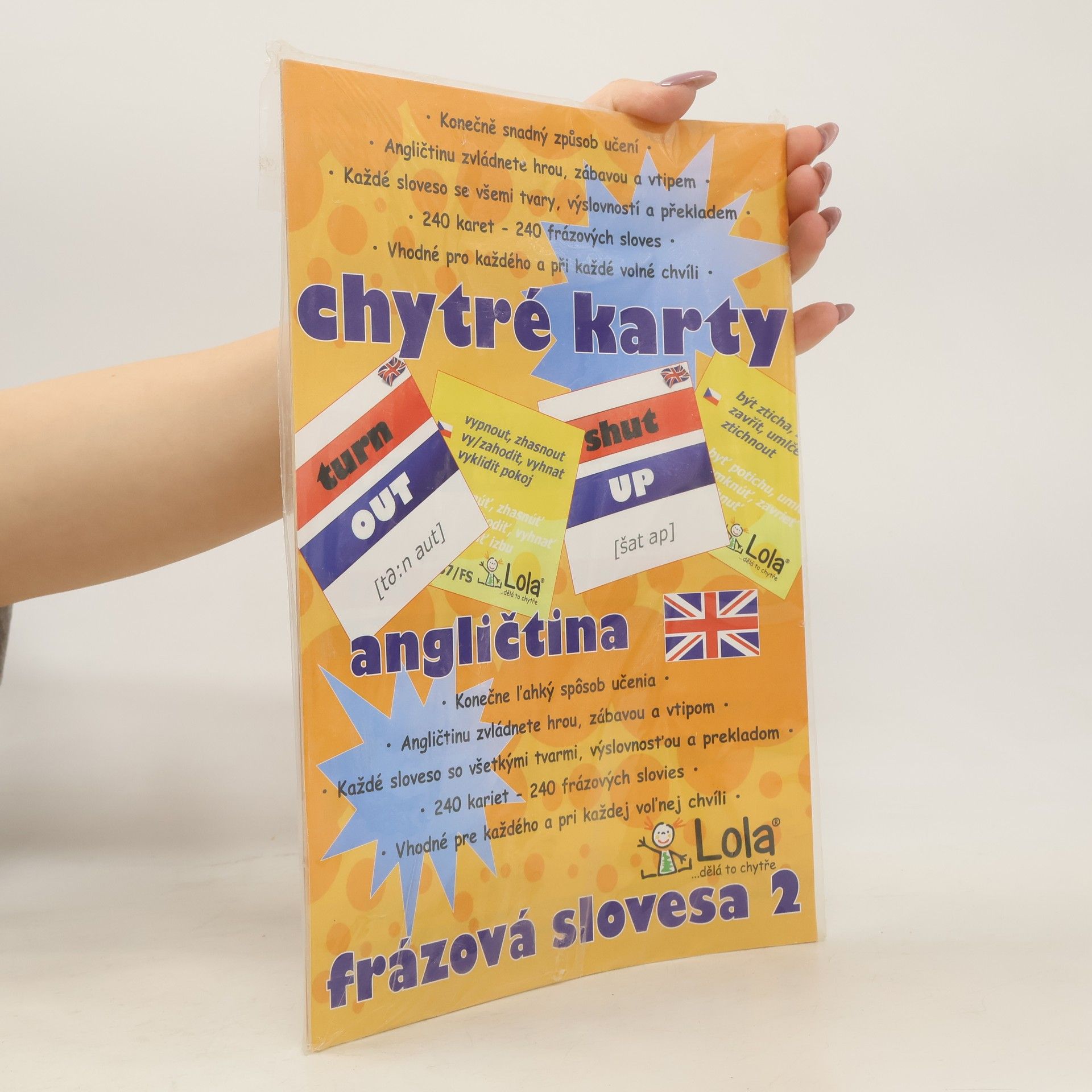 Chytrá Lola Chytré karty. Angličtina frázová slovesa 2