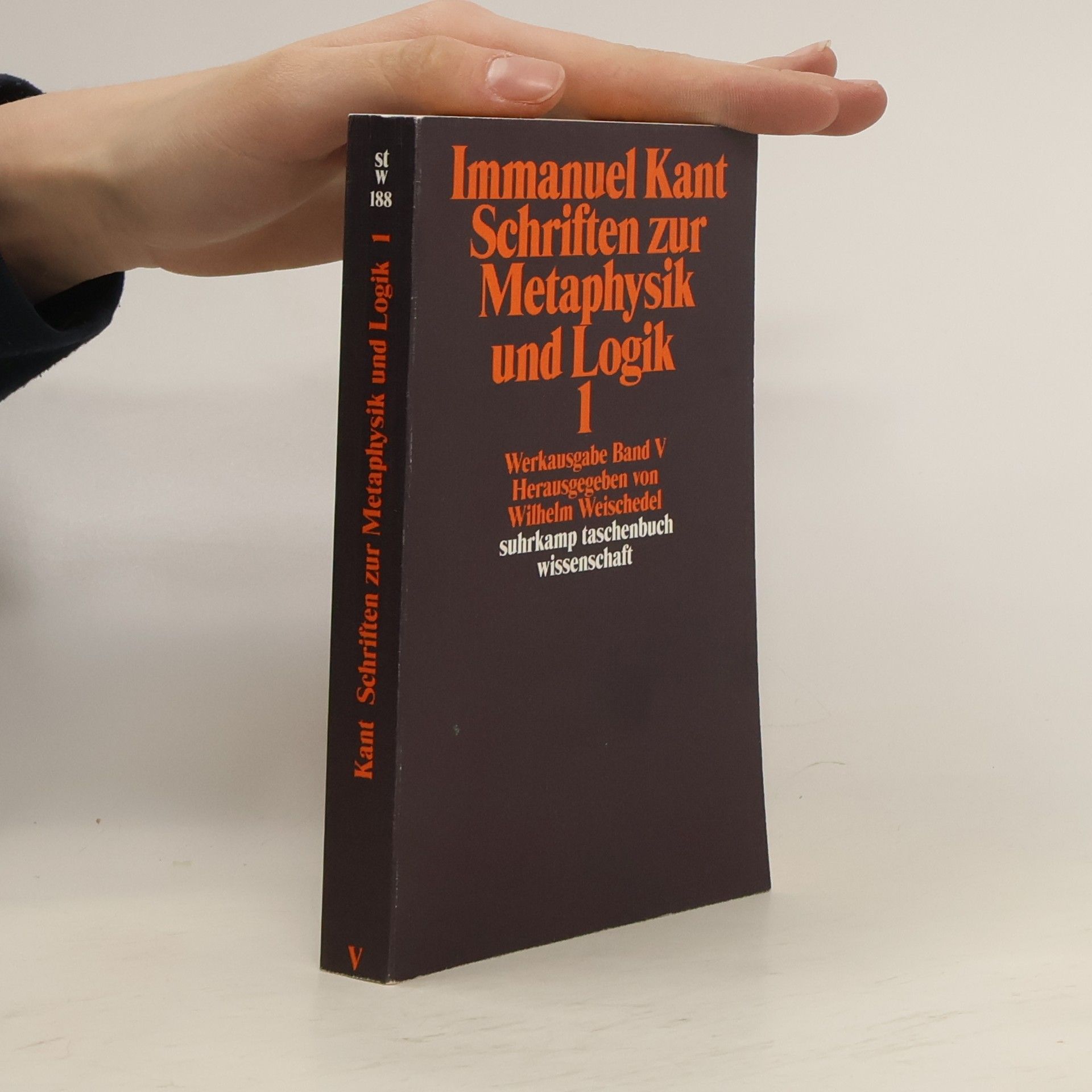 Immanuel Kant Schriften zur Metaphysik und Logik. Tl.1