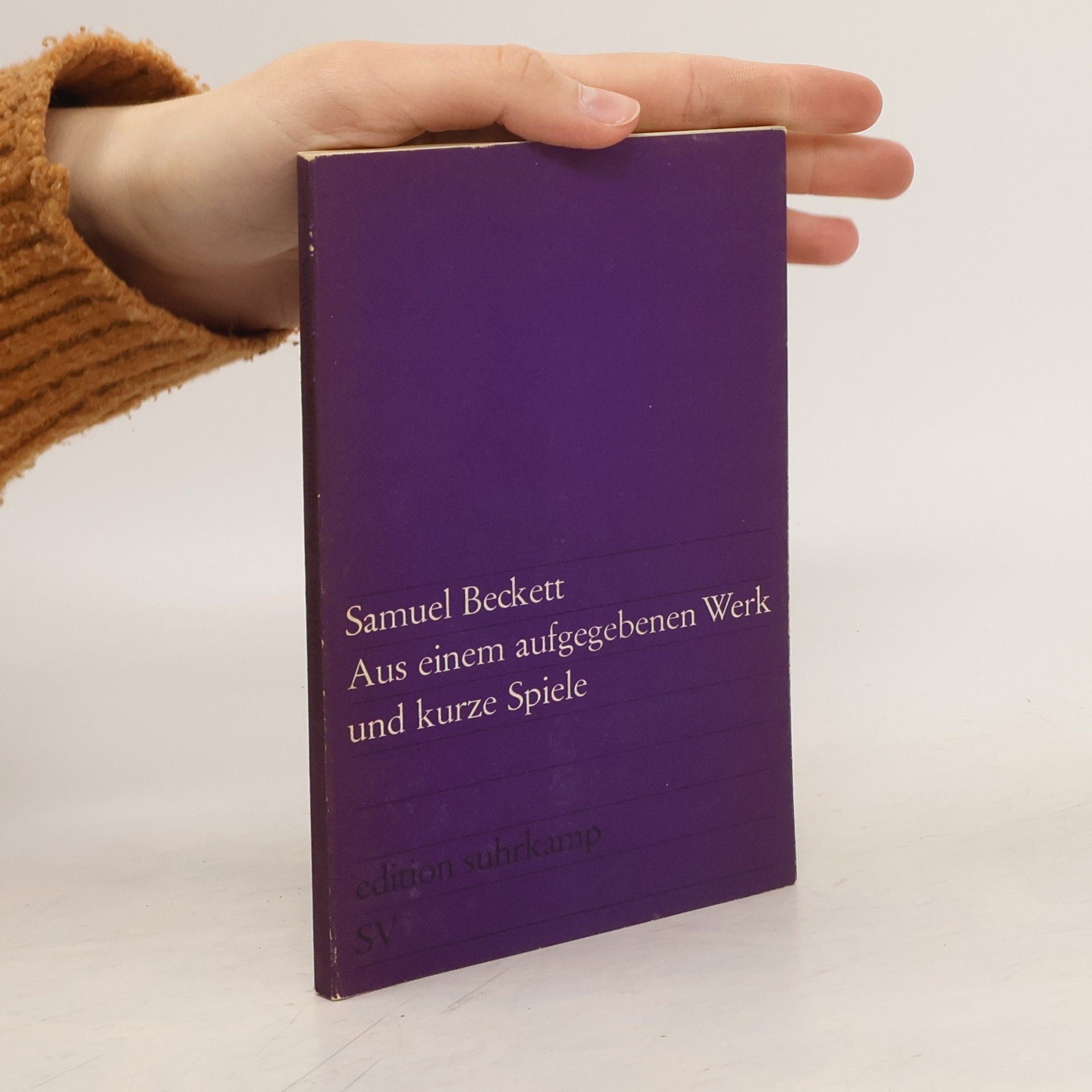 Samuel Beckett Aus einem aufgegebenen Werk und kurze Spiele