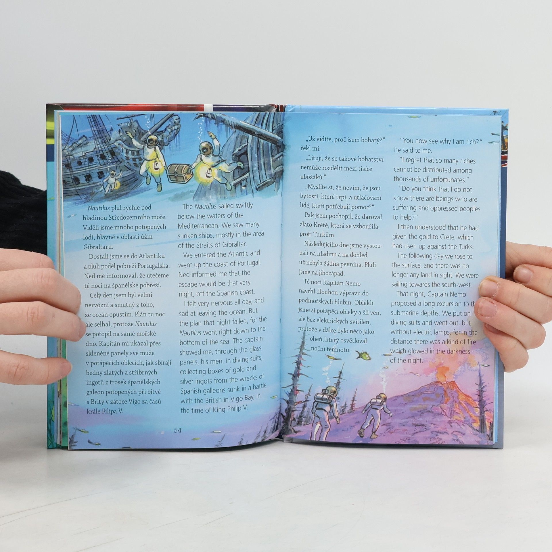 Jules Verne Dvacet tisíc mil pod mořem dvojjazyčné čtení