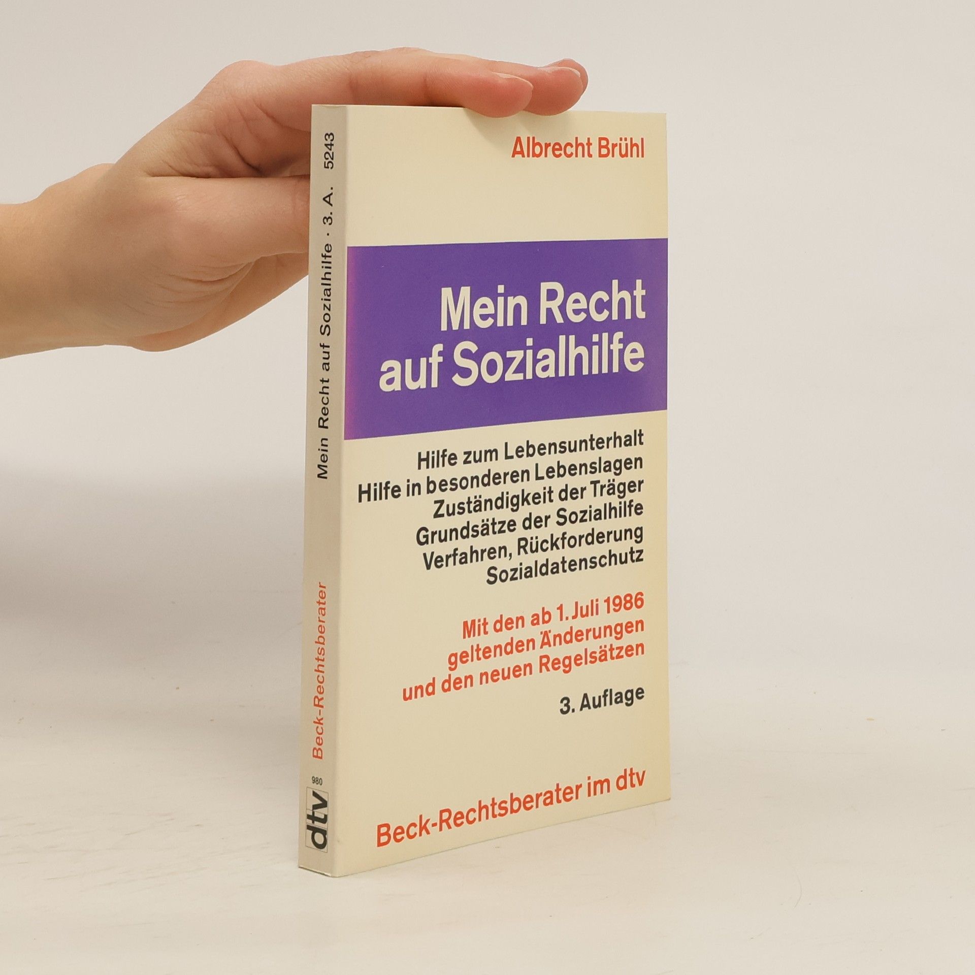 Albrecht Brühl Mein Recht auf Sozialhilfe