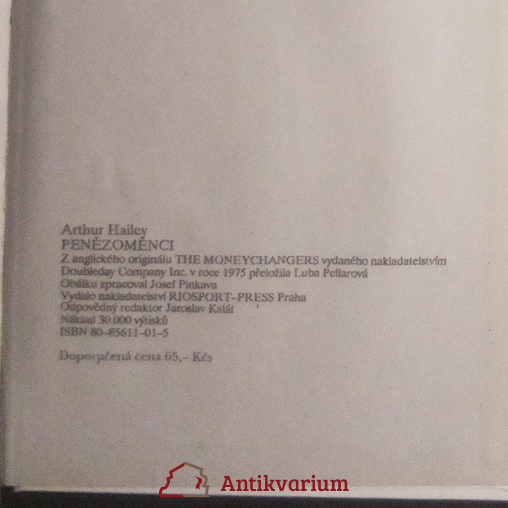 Arthur Hailey Penězoměnci