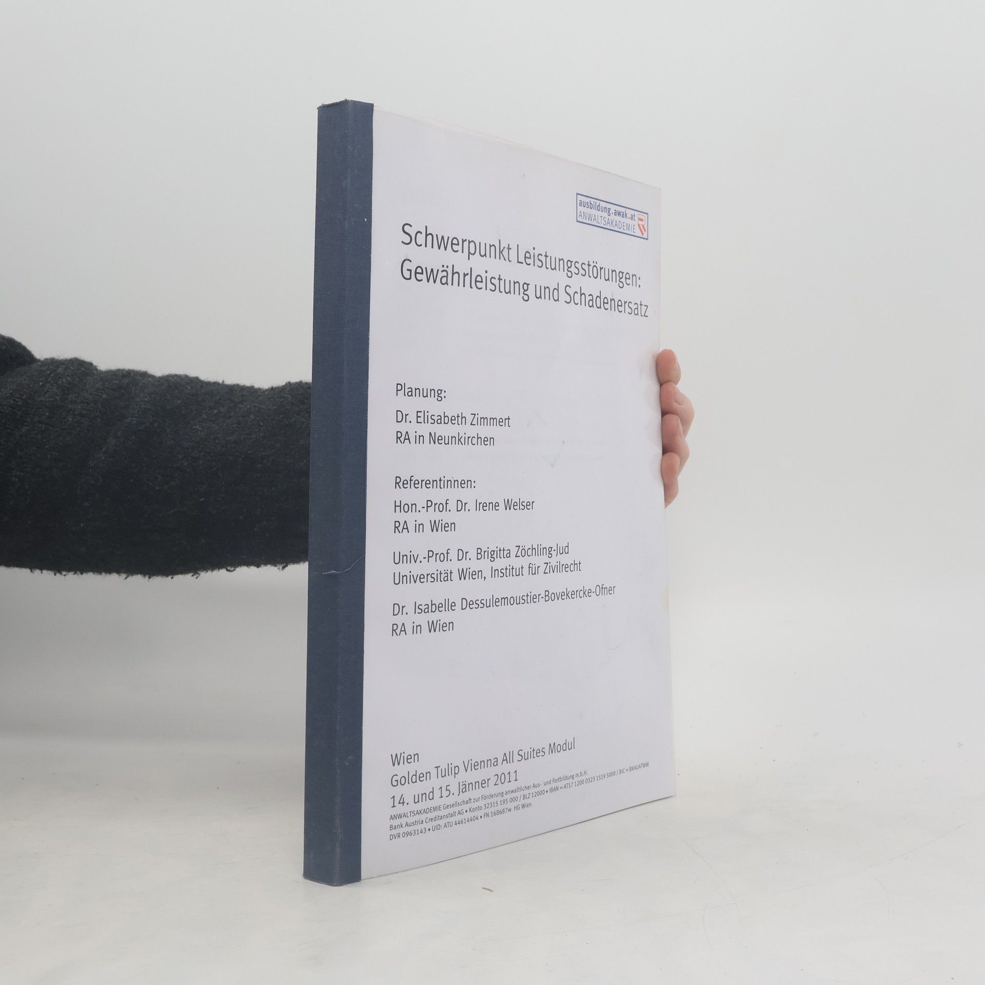 Elisabeth Zimmert Schwerpunkt Leistungsstörungen: Gewährleistung und Schadenersatz