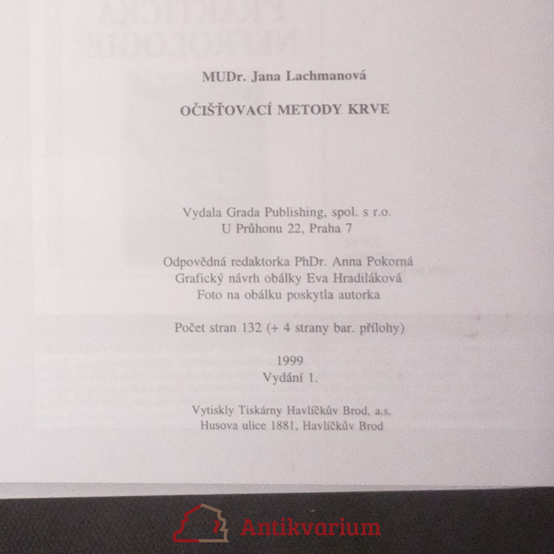 Jana Lachmanová Očišťovací metody krve