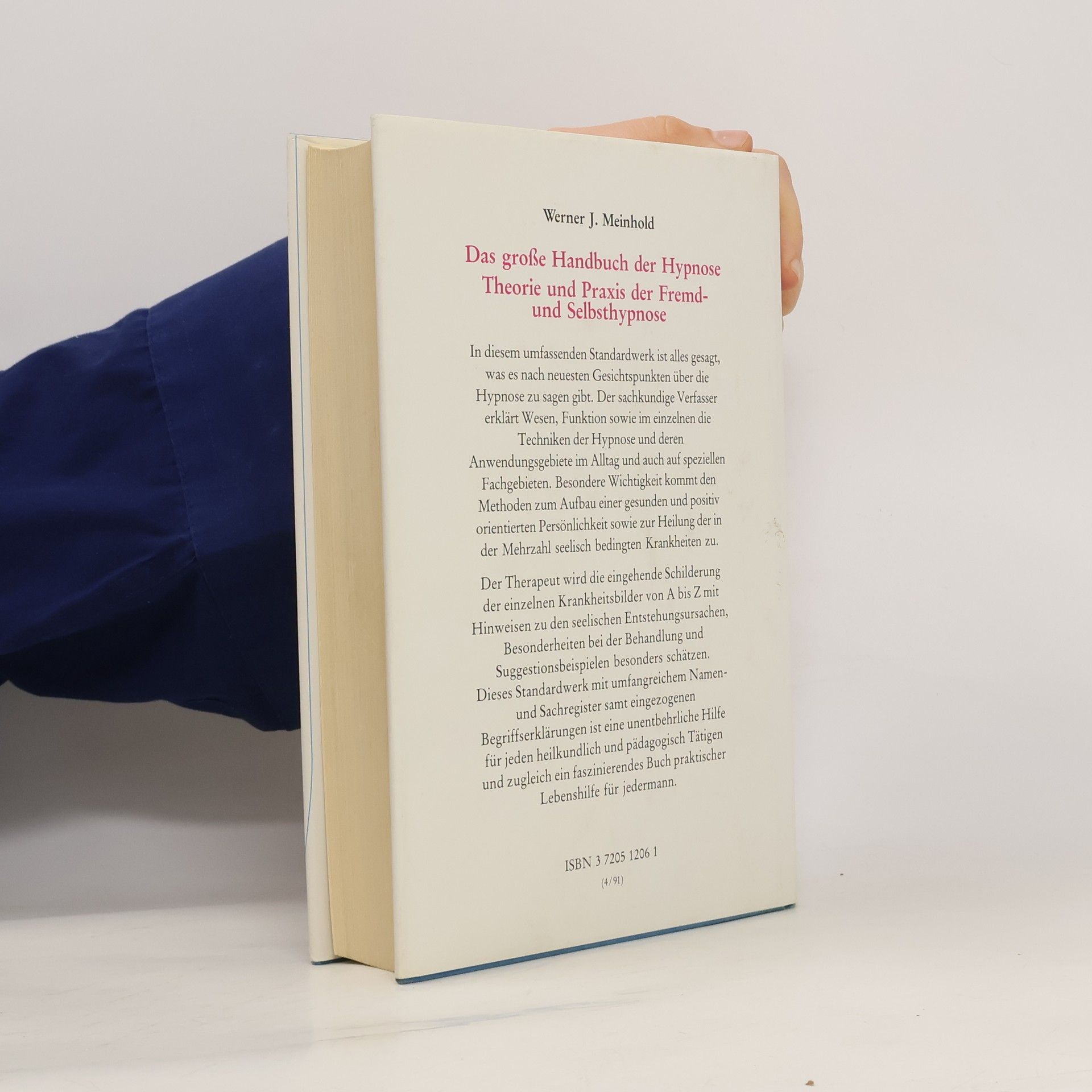 Werner J. Meinhold Das grosse Handbuch der Hypnose