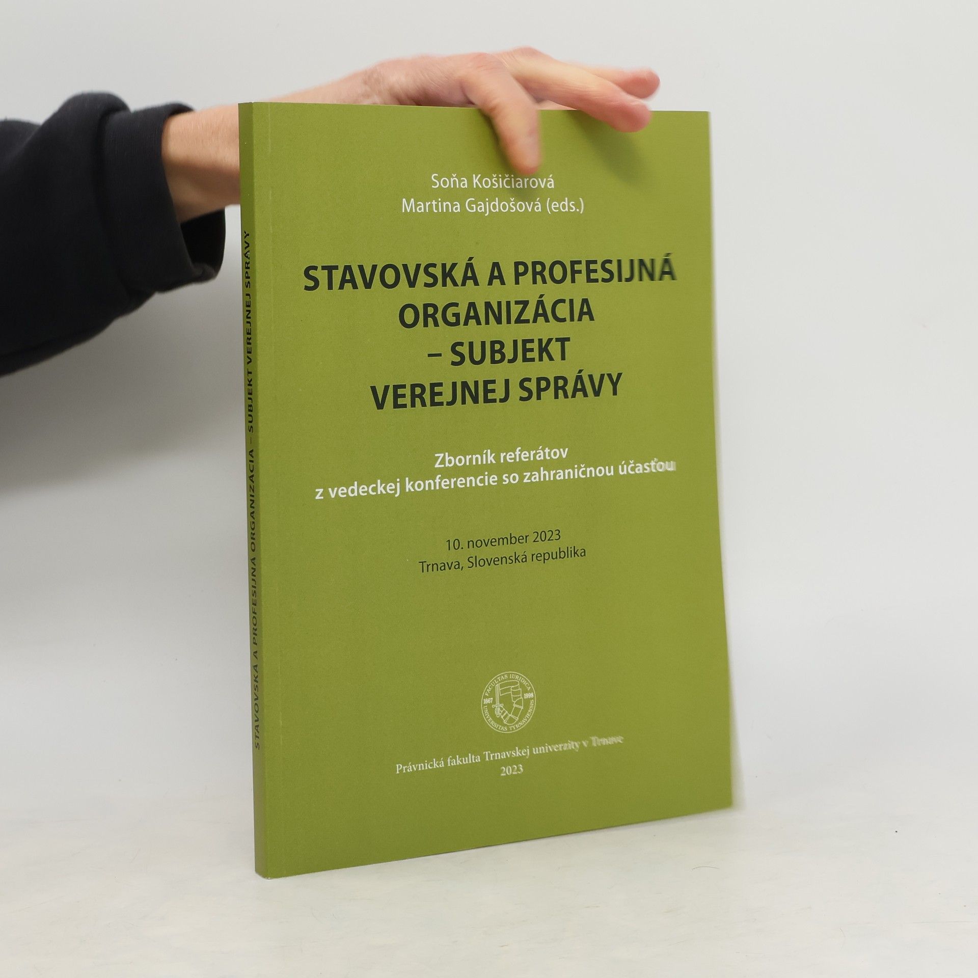 Martina Gajdos Stavovská a profesijná organizácia - subjekt verejnej správy