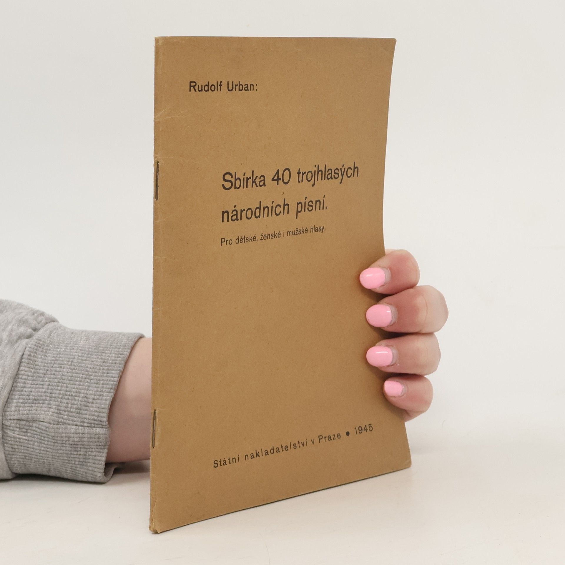 Rudolf Urban Sbírka 40 trojhlasých národních písní
