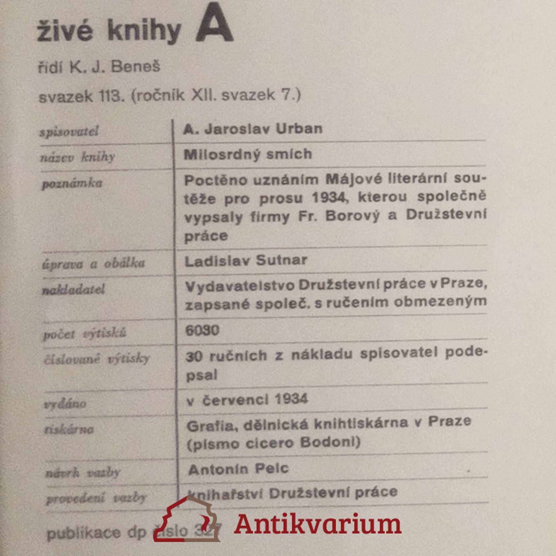 A. Jaroslav Urban Milosrdný smích
