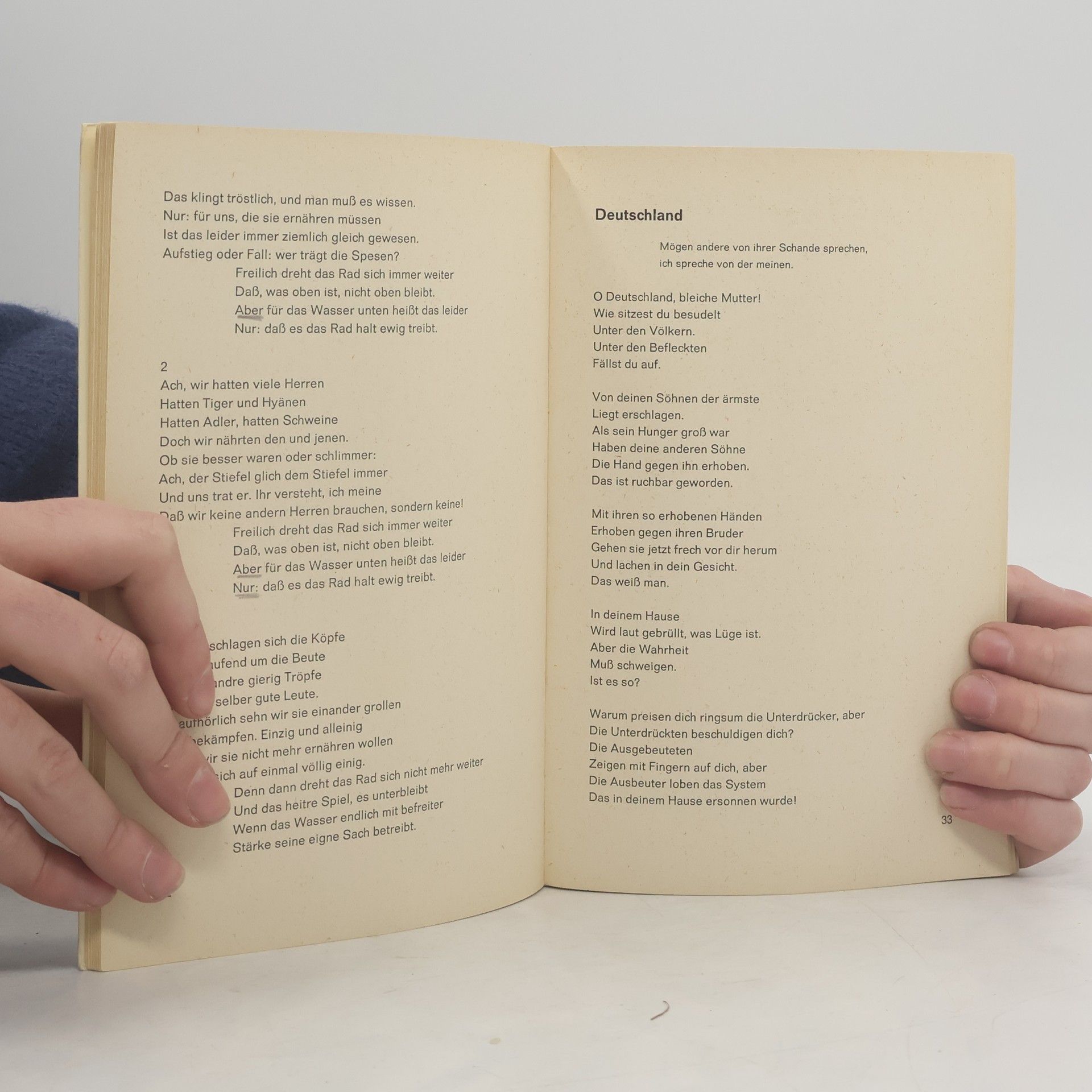 Bertolt Brecht Ausgewählte Gedichte