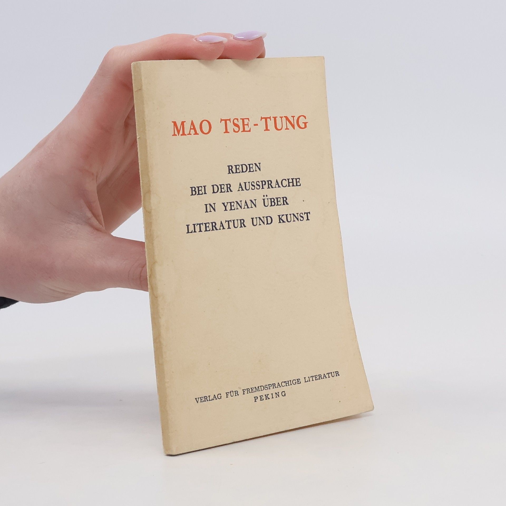 Zedong Mao Reden bei der Aussprache in Yenan über Literatur und Kunst