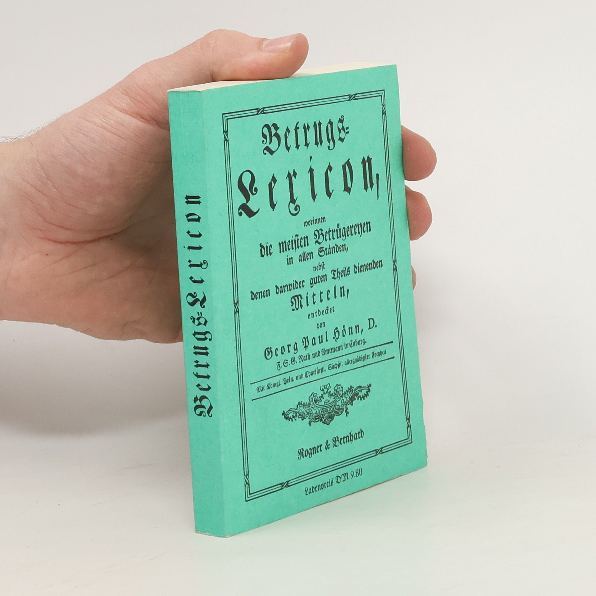 Georg Paul Hönn Betrugs-Lexicon