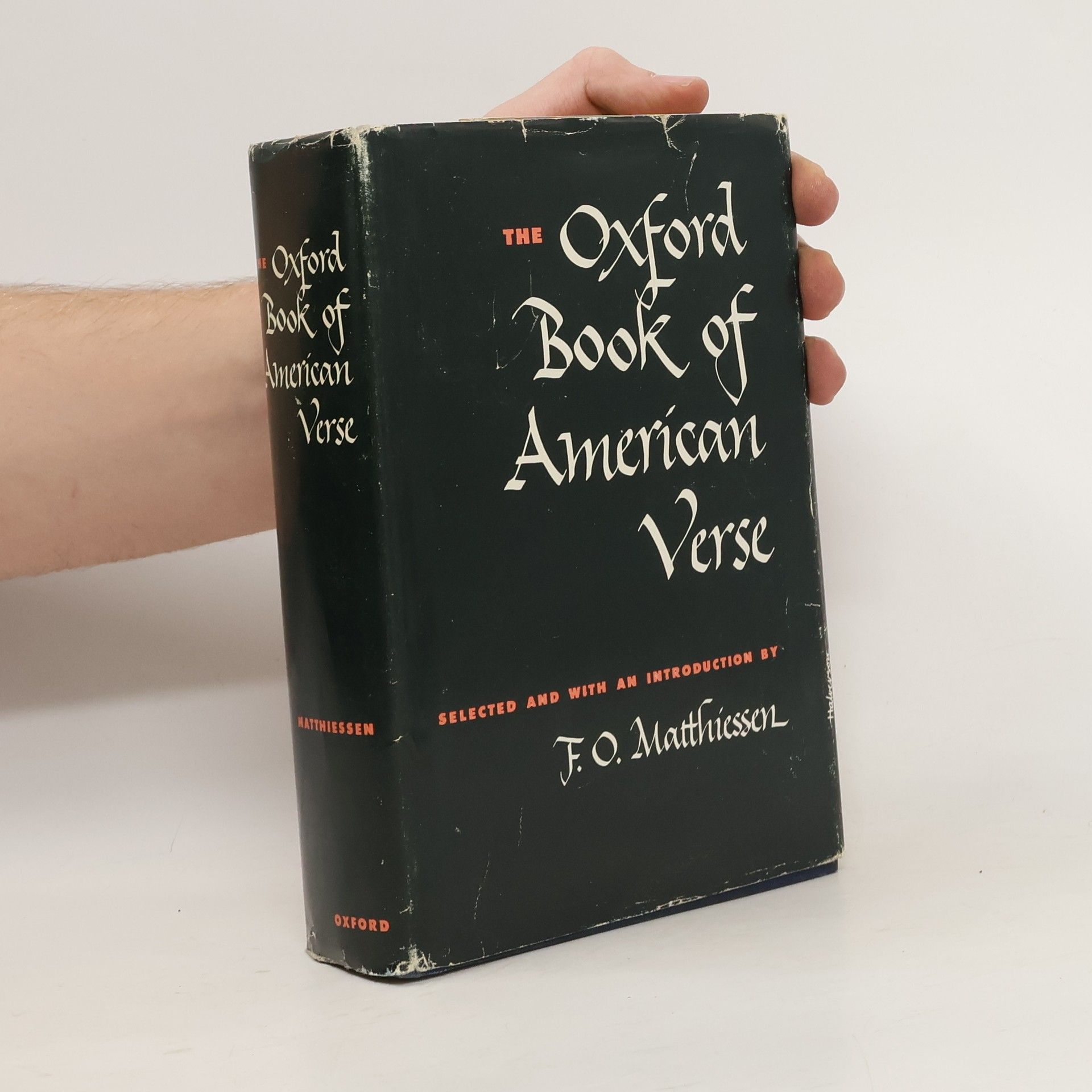 F. O. Matthiessen The Oxford Book of American Verse