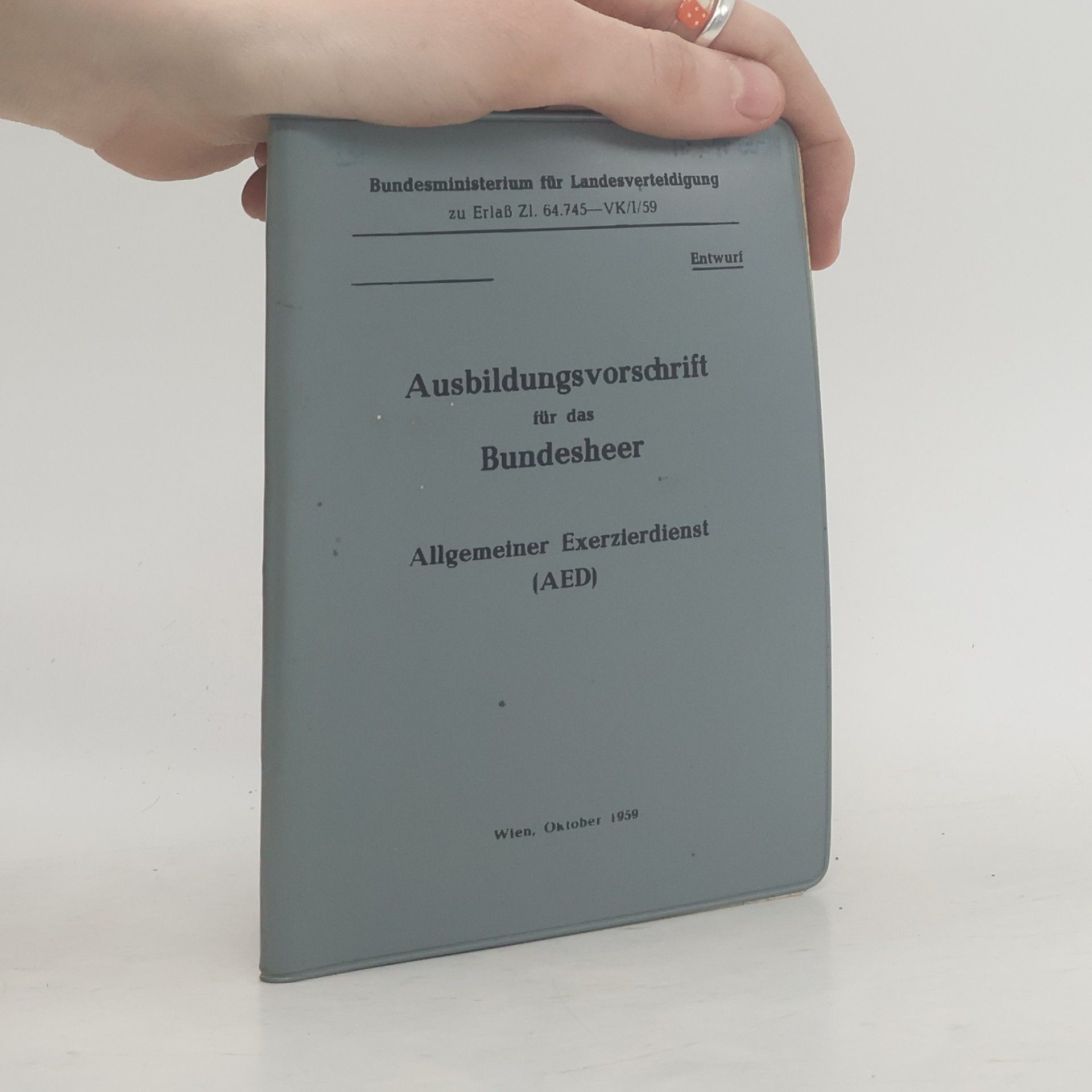 kolektiv Ausbildungsvorschrift für das Bundesheer