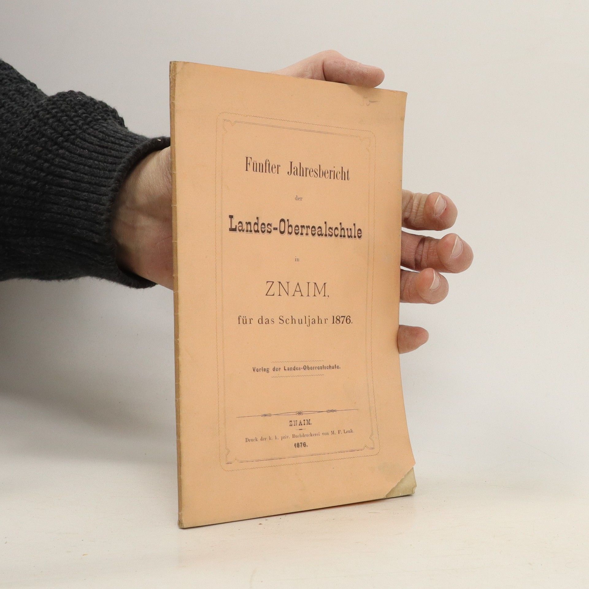 Auteurscollectief Fünfter Jahresbericht der Landes - Oberrealschule