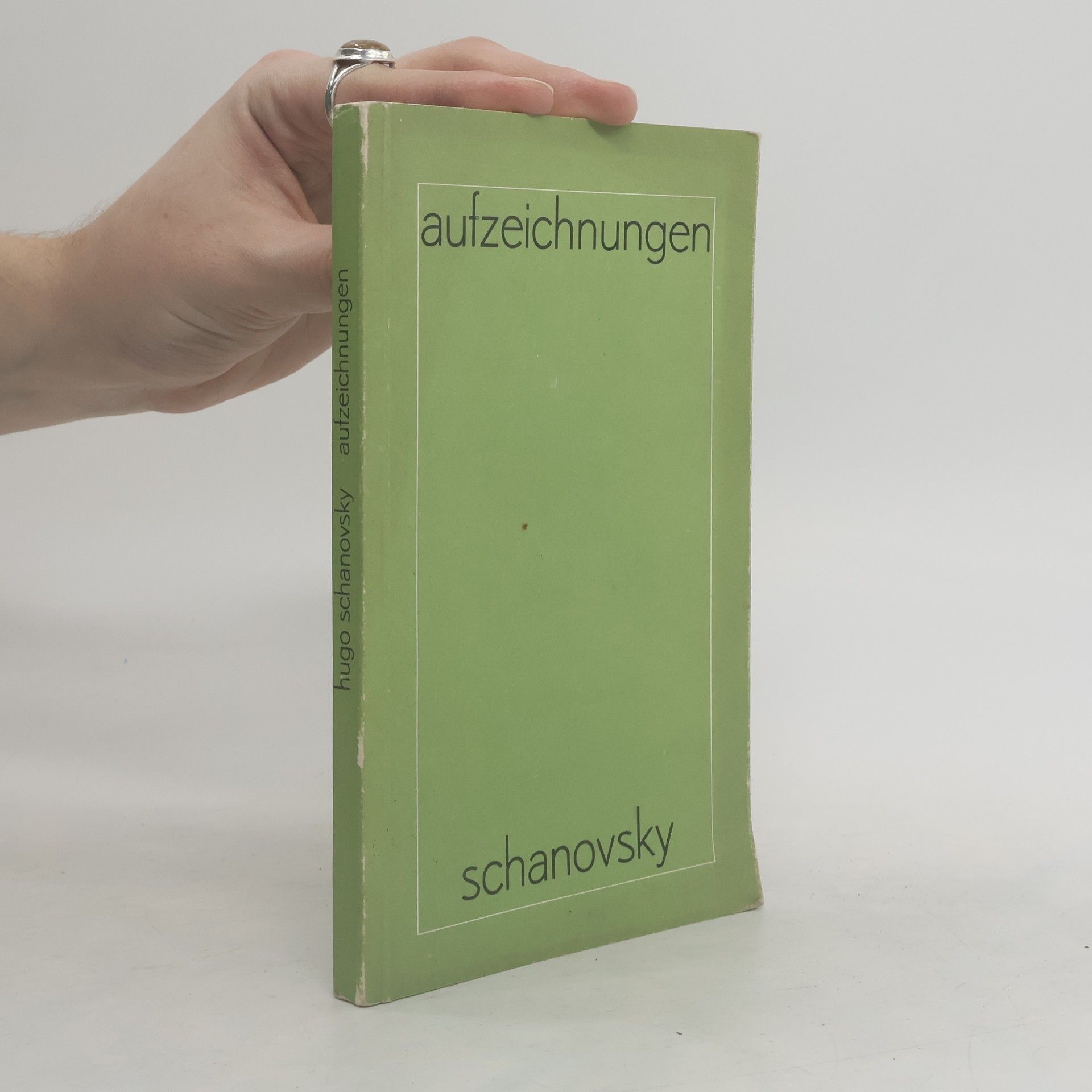 Hugo Schanovsky Aufzeichnungen